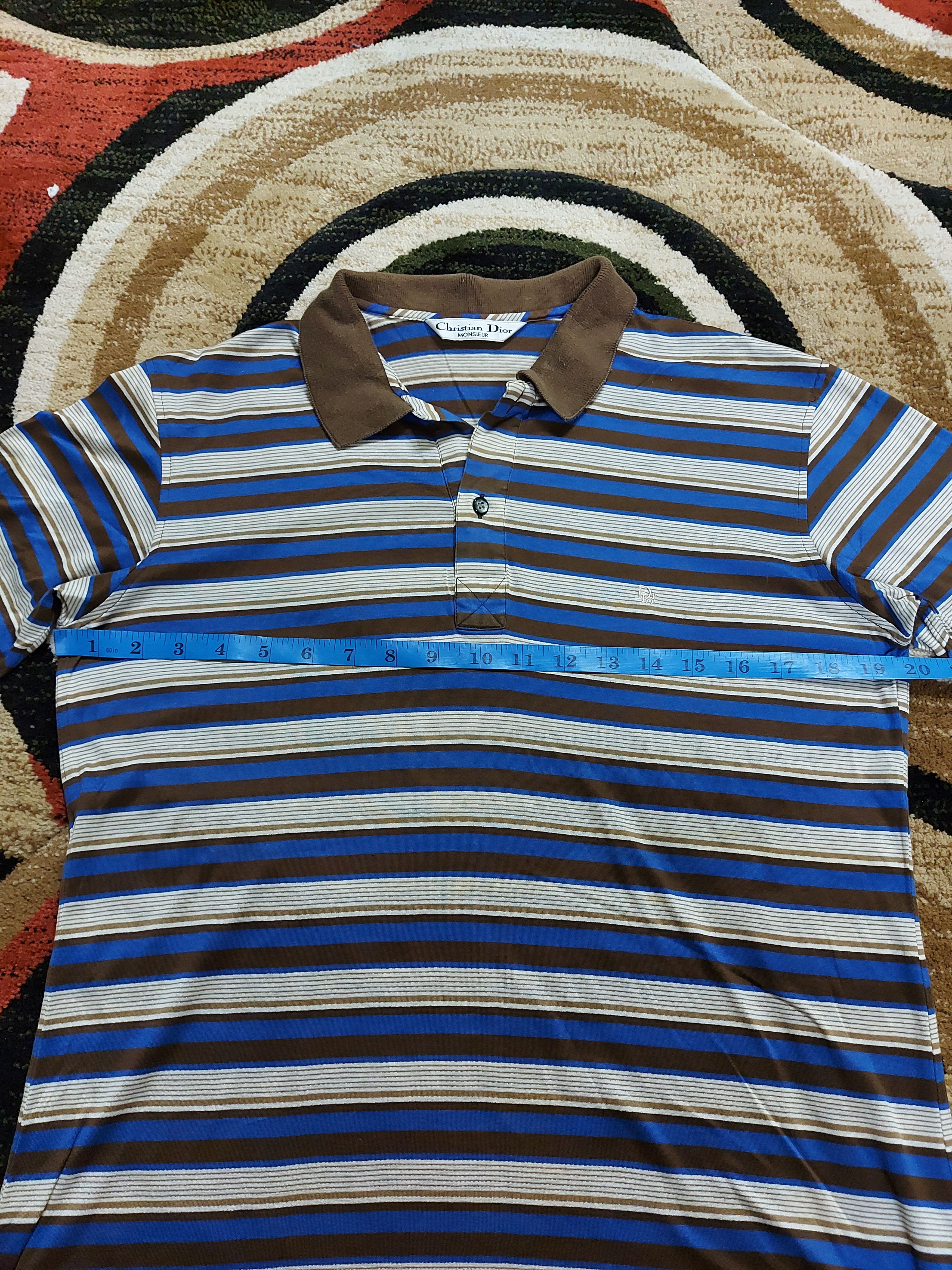 Christian Dior Monsieur (B71) christian dior - vintage stripes polo shirt Size US M / EU 48-50 / 2 - 4 Thumbnail