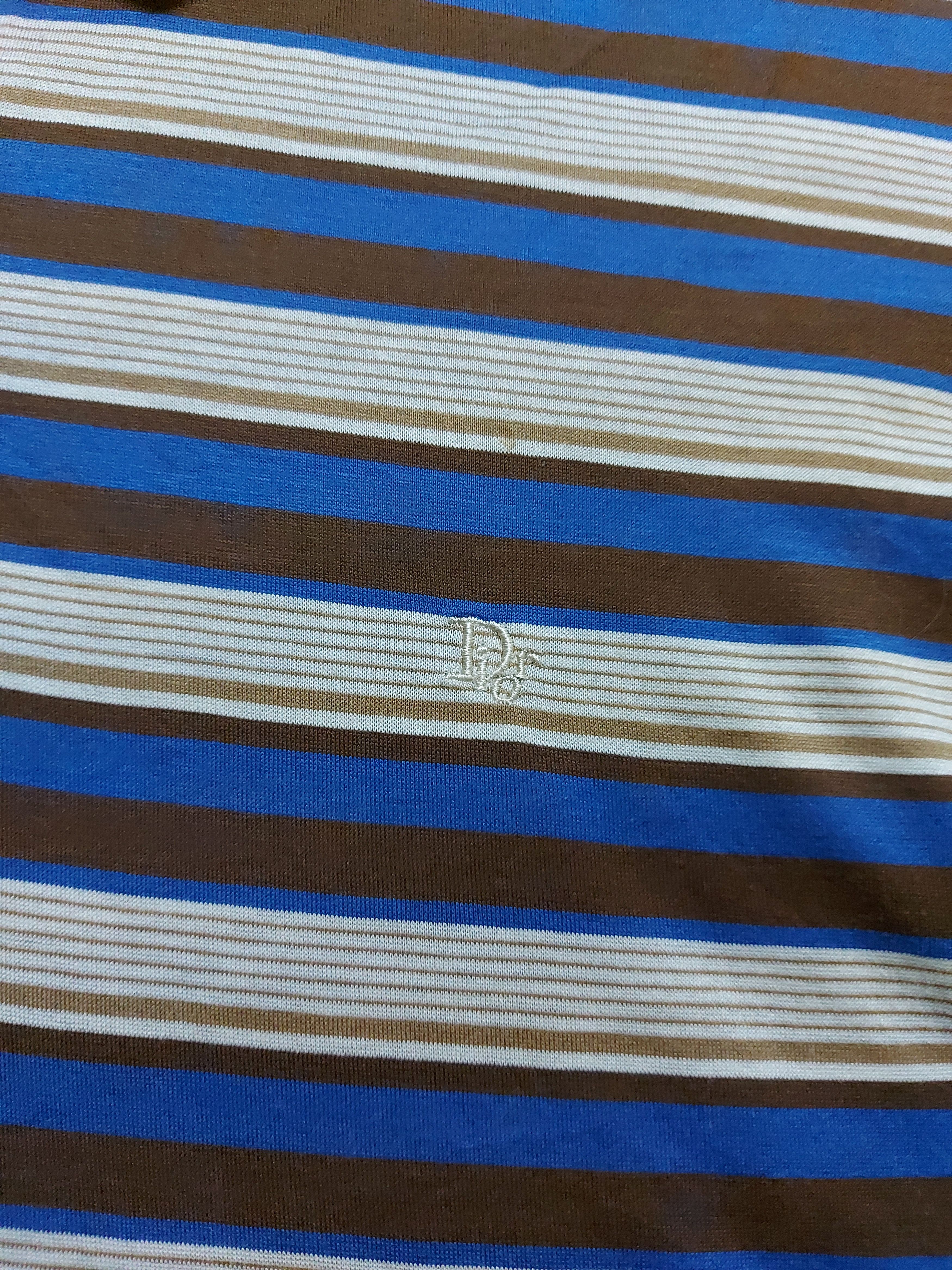 Christian Dior Monsieur (B71) christian dior - vintage stripes polo shirt Size US M / EU 48-50 / 2 - 2 Thumbnail