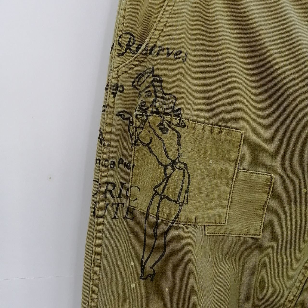 Avirex × Japanese Brand Vintage Avirex Art Design Distressed Style Pants Size US 36 / EU 52 - 2 Thumbnail