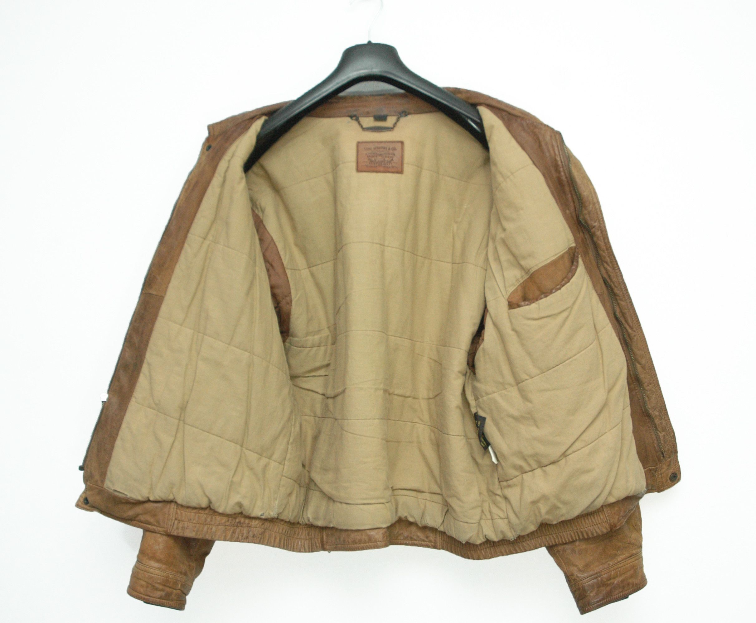 Levi's Levis Leather Vintage 80s Jacket made in Korea Size US S / EU 44-46 / 1 - 8 Thumbnail