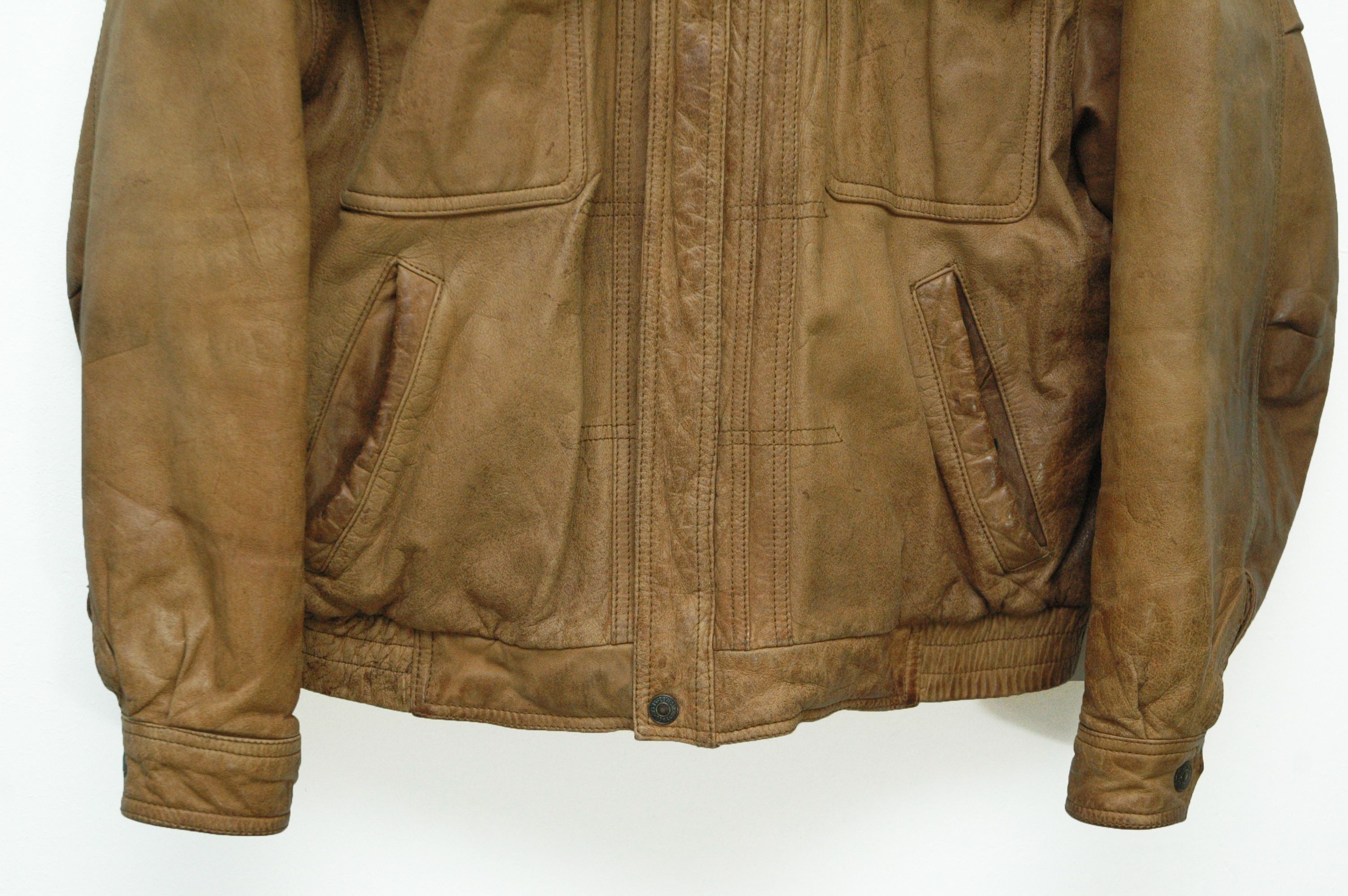 Levi's Levis Leather Vintage 80s Jacket made in Korea Size US S / EU 44-46 / 1 - 5 Thumbnail