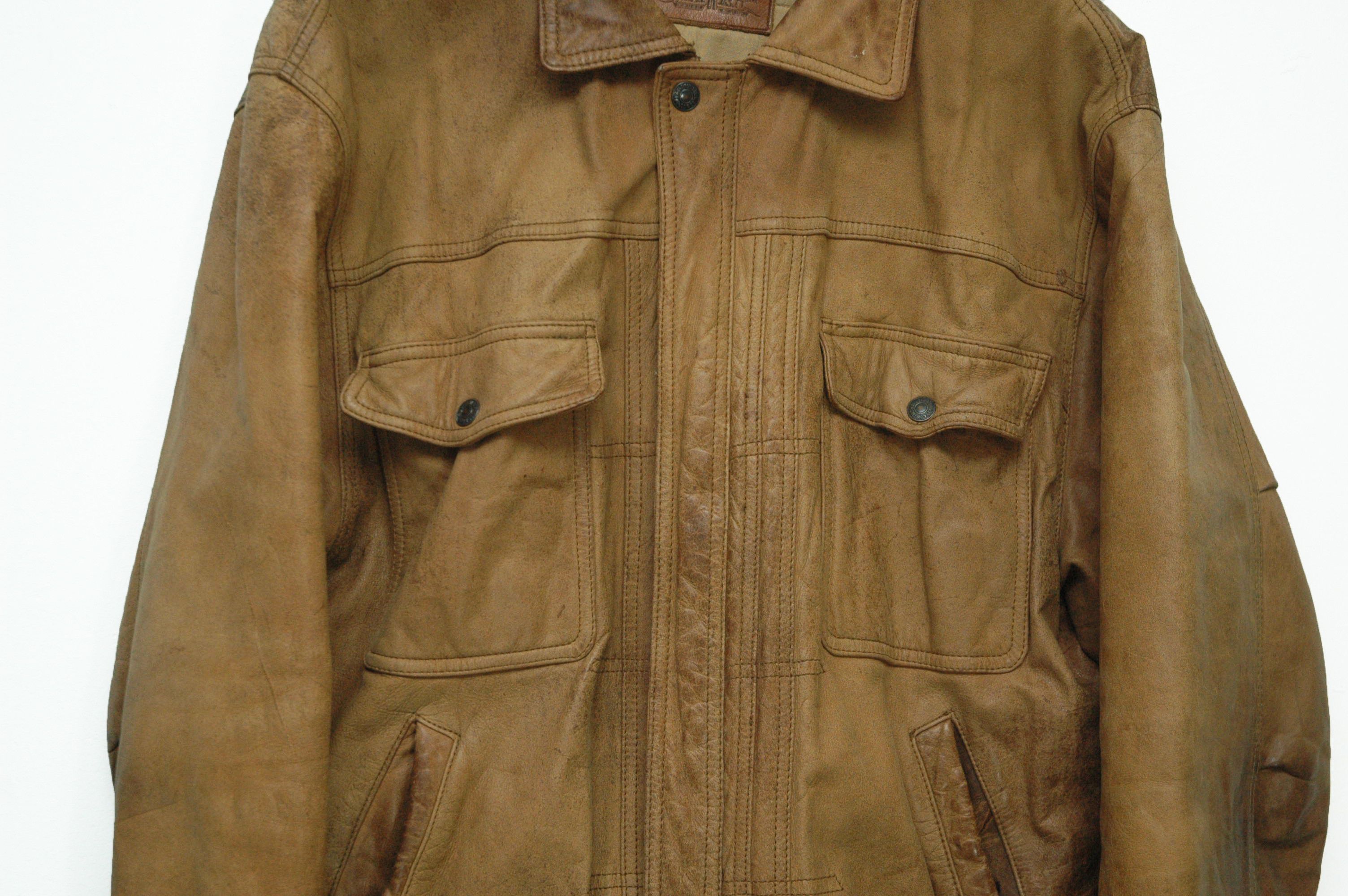 Levi's Levis Leather Vintage 80s Jacket made in Korea Size US S / EU 44-46 / 1 - 4 Thumbnail