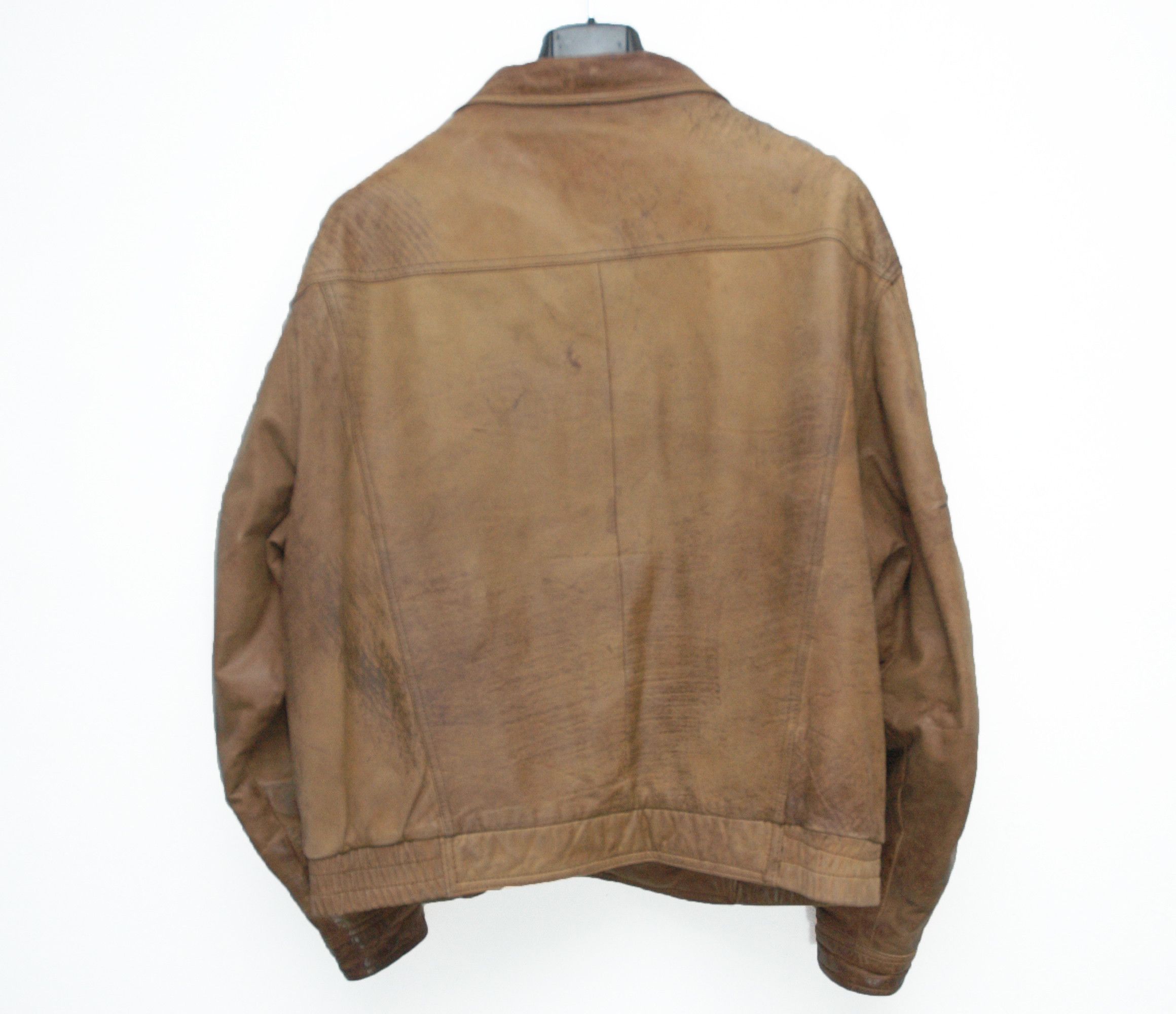 Levi's Levis Leather Vintage 80s Jacket made in Korea Size US S / EU 44-46 / 1 - 6 Thumbnail
