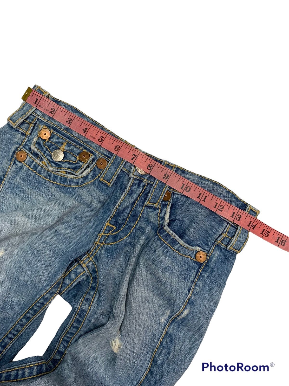 True Religion True Religion Rainbow Joey denim pant distressed flared Size US 28 / EU 44 - 10 Thumbnail