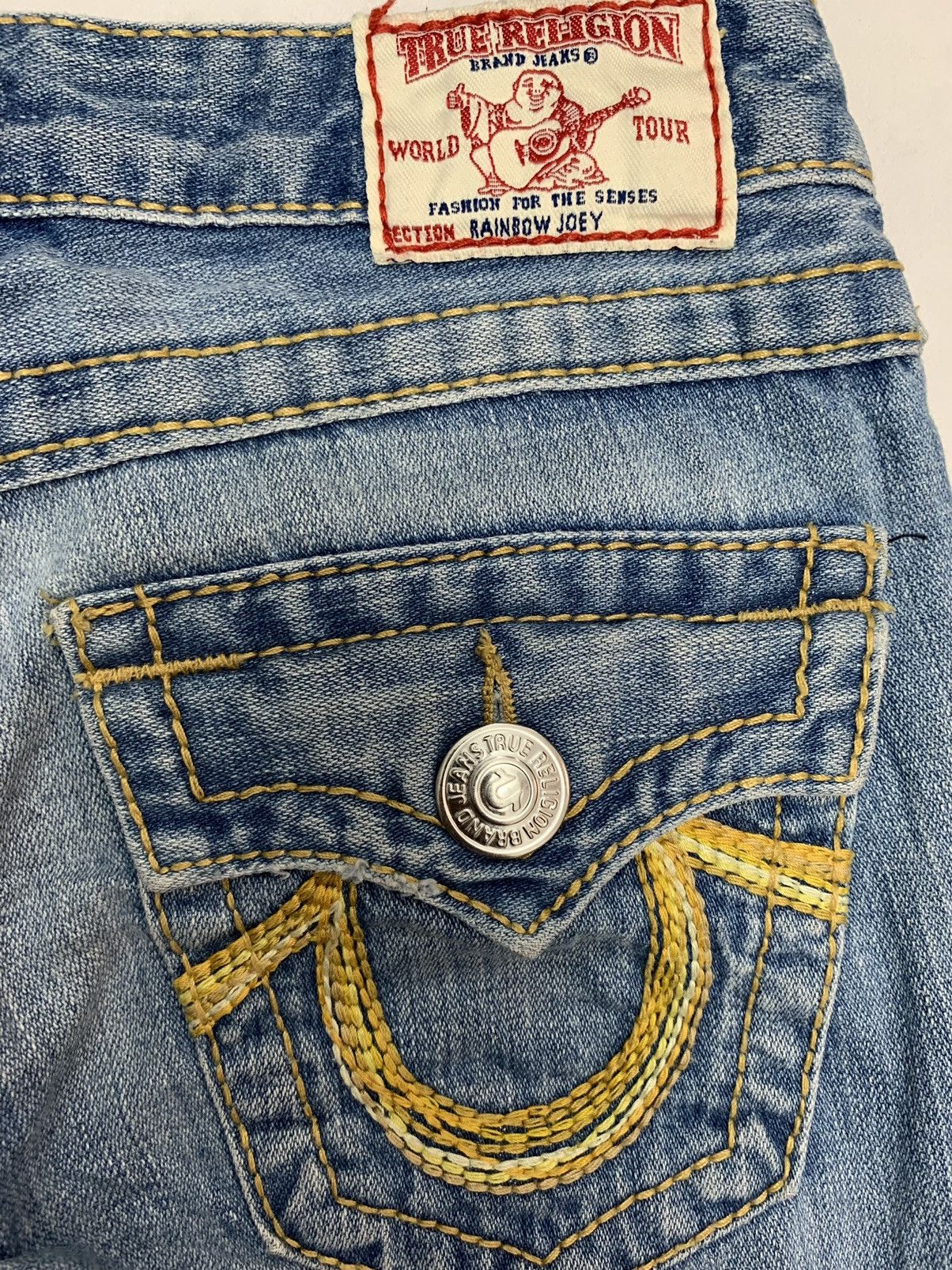 True Religion True Religion Rainbow Joey denim pant distressed flared Size US 28 / EU 44 - 6 Thumbnail