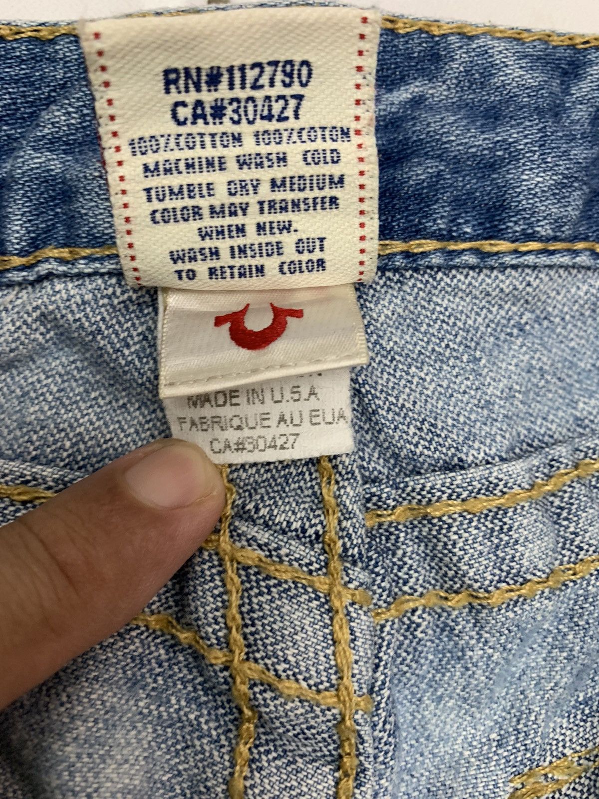 True Religion True Religion Rainbow Joey denim pant distressed flared Size US 28 / EU 44 - 12 Thumbnail