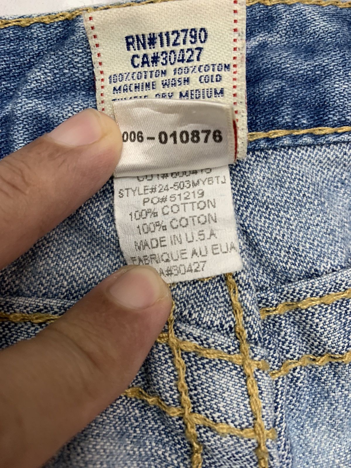 True Religion True Religion Rainbow Joey denim pant distressed flared Size US 28 / EU 44 - 13 Thumbnail