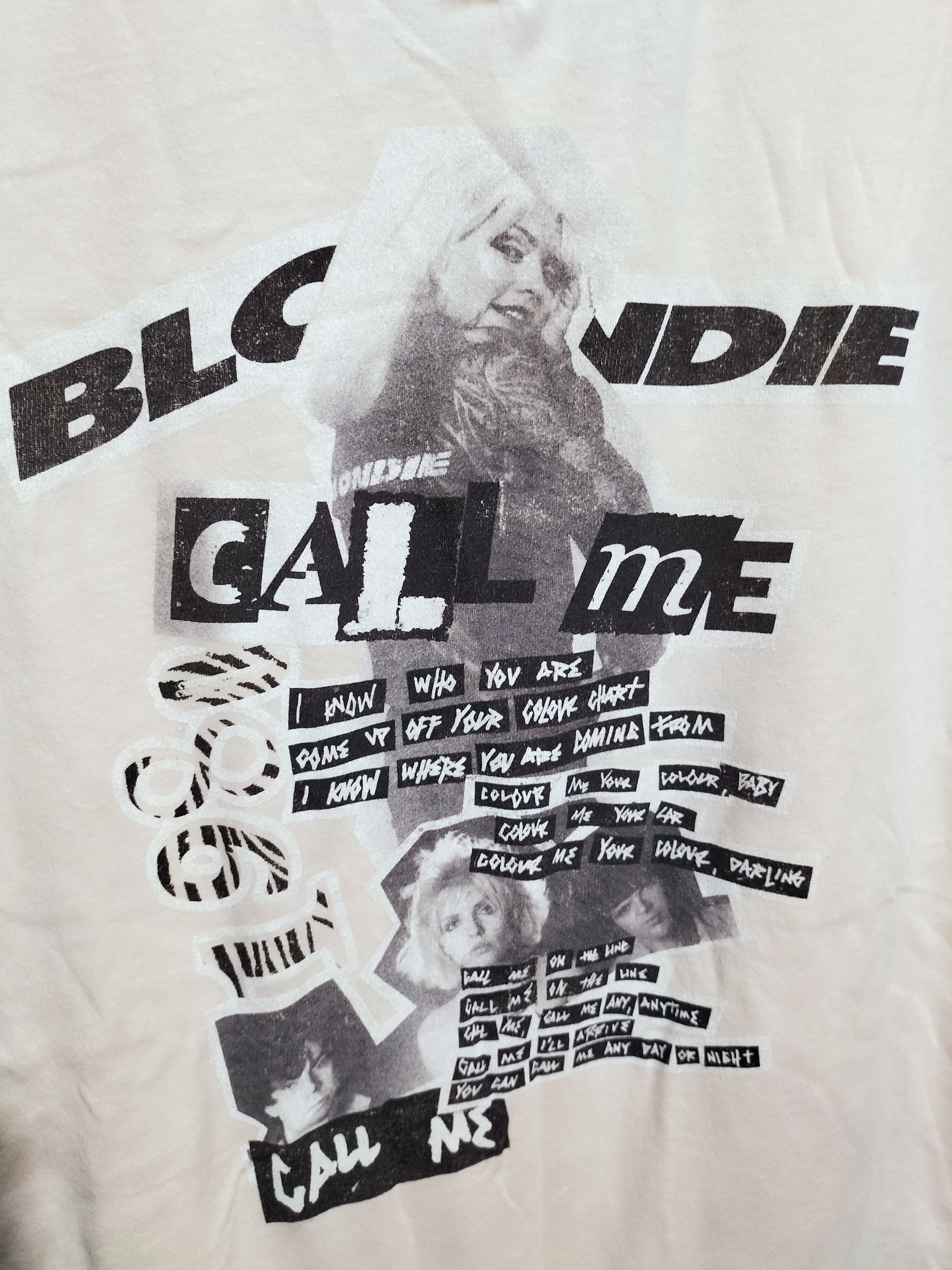 Band Tees Blondie Promo Call Me Live Tshirts bandtees Punk fashion Size US S / EU 44-46 / 1 - 2 Thumbnail