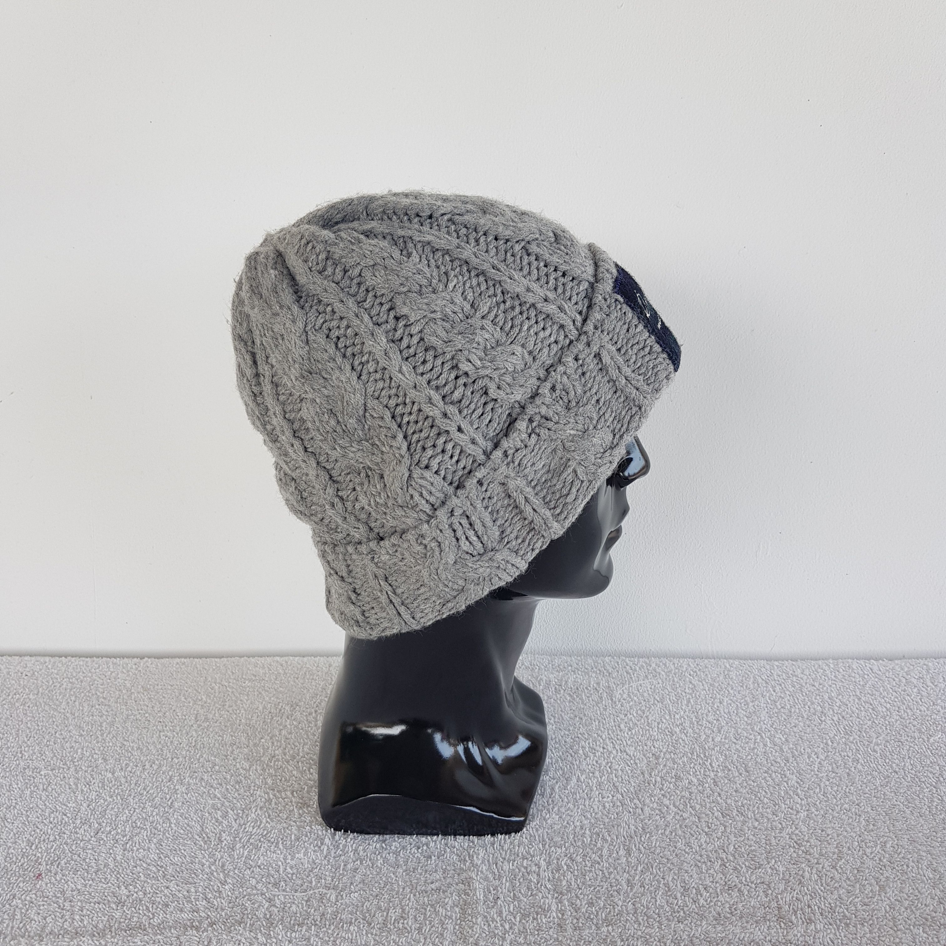 Japanese Brand × Vintage Vintage Haris Tweed Beanie Knitted Snow Cap Hats Size ONE SIZE - 3 Thumbnail
