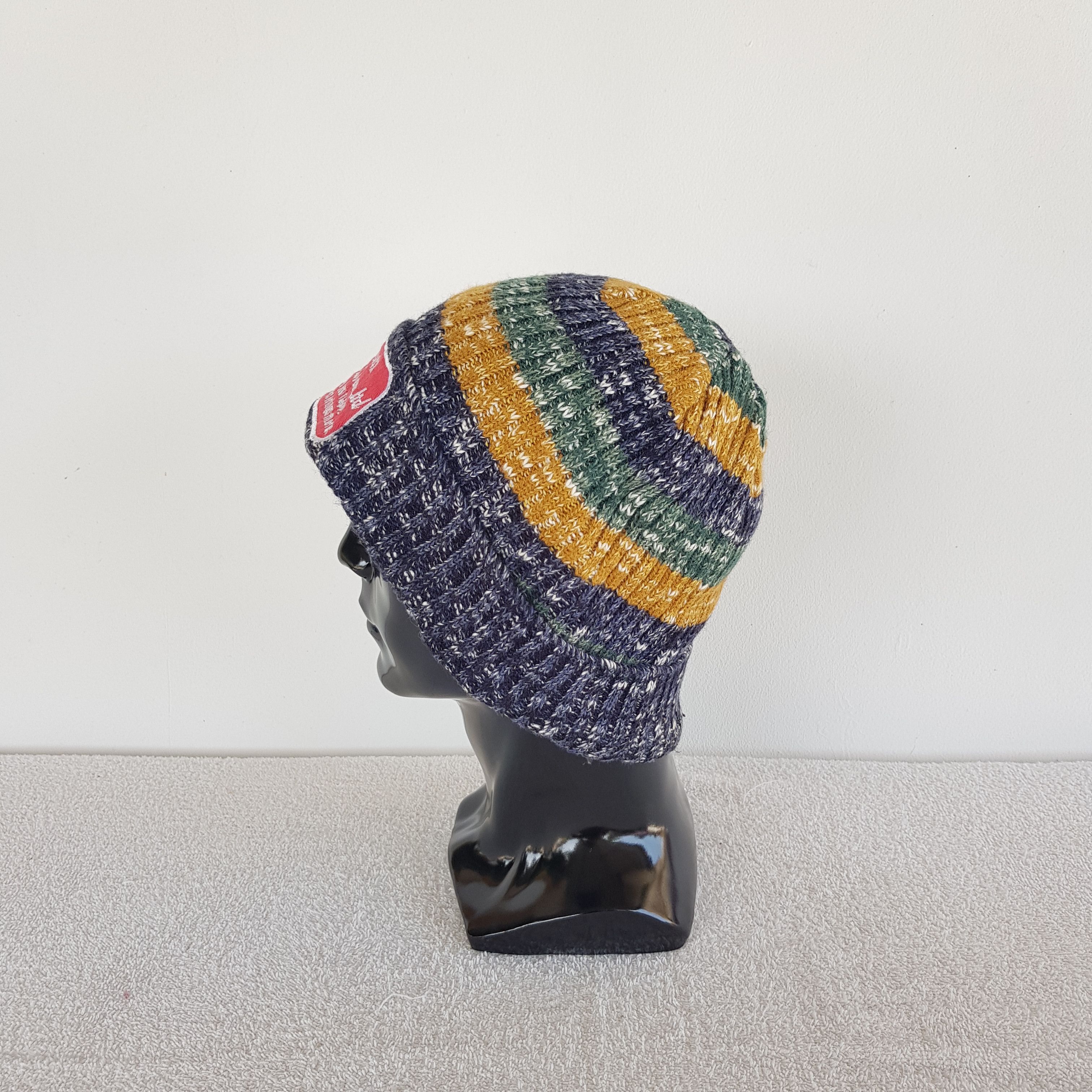 Japanese Brand × Vintage Japanese Beanie Humor Snow Cap Big Smile Hats - AC10426. Size ONE SIZE - 5 Thumbnail