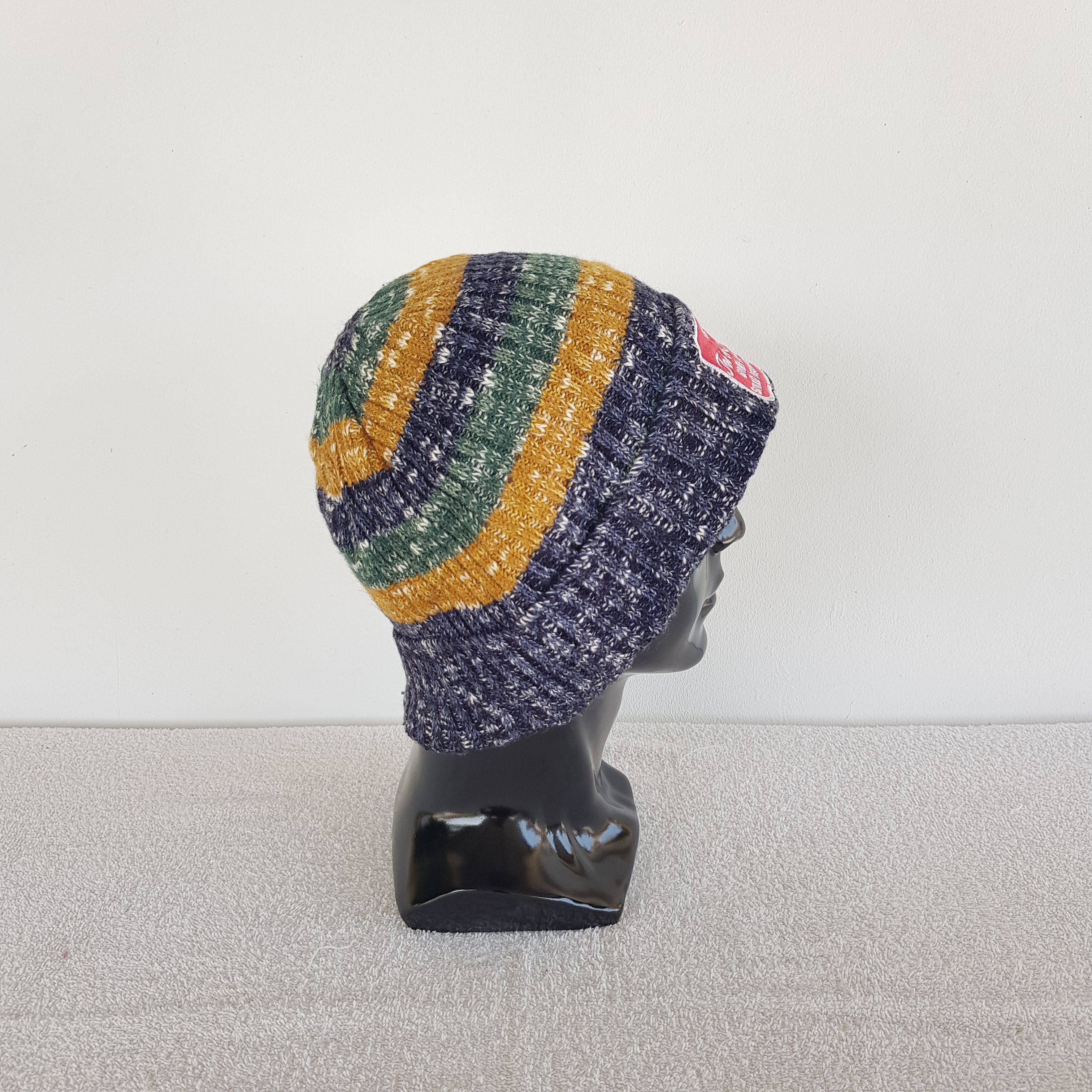 Japanese Brand × Vintage Japanese Beanie Humor Snow Cap Big Smile Hats - AC10426. Size ONE SIZE - 3 Thumbnail