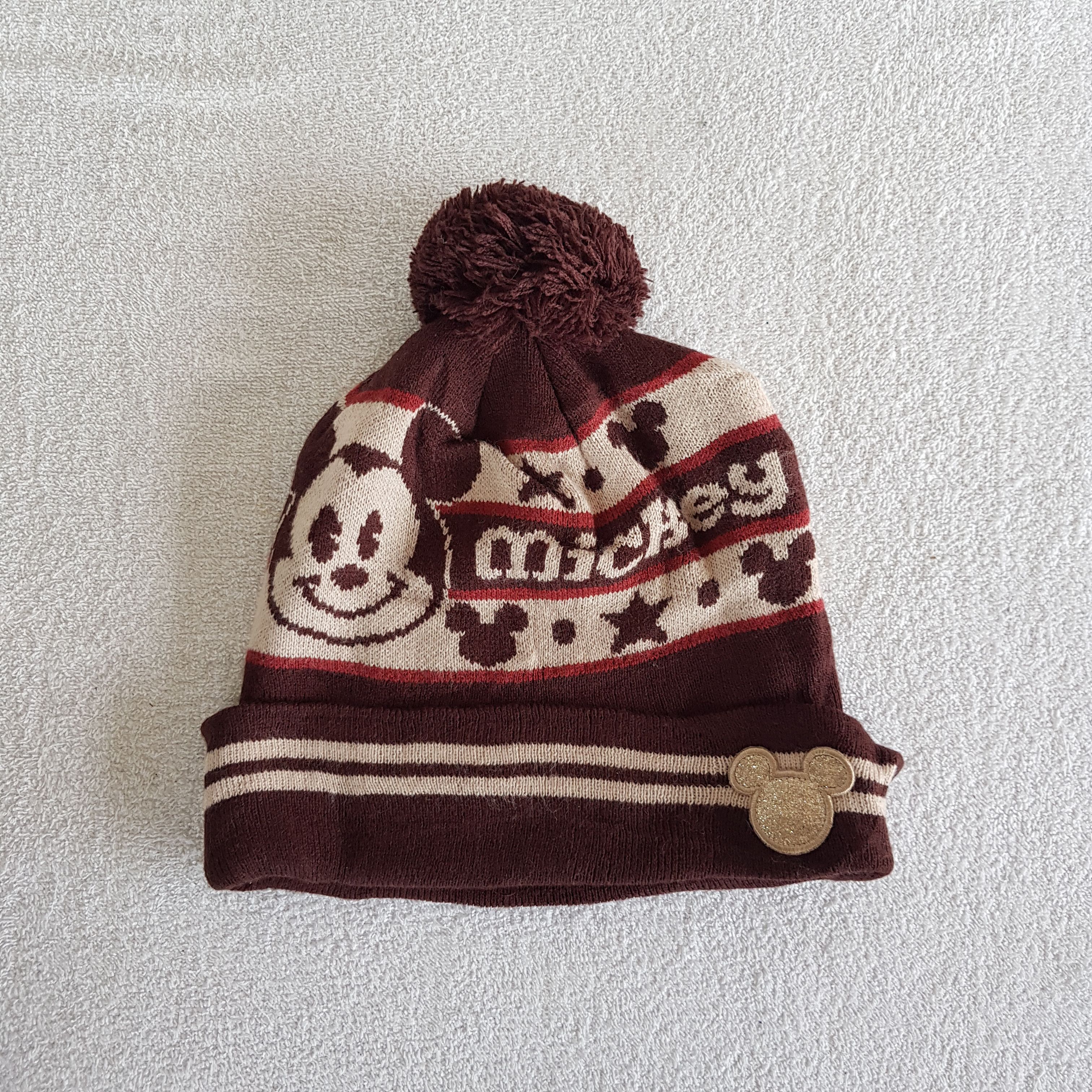 Cartoon Network × Disney × Vintage Mickey Mouse Beanie Disney Snow Cap Mickey Mouse Hats Size ONE SIZE - 5 Thumbnail