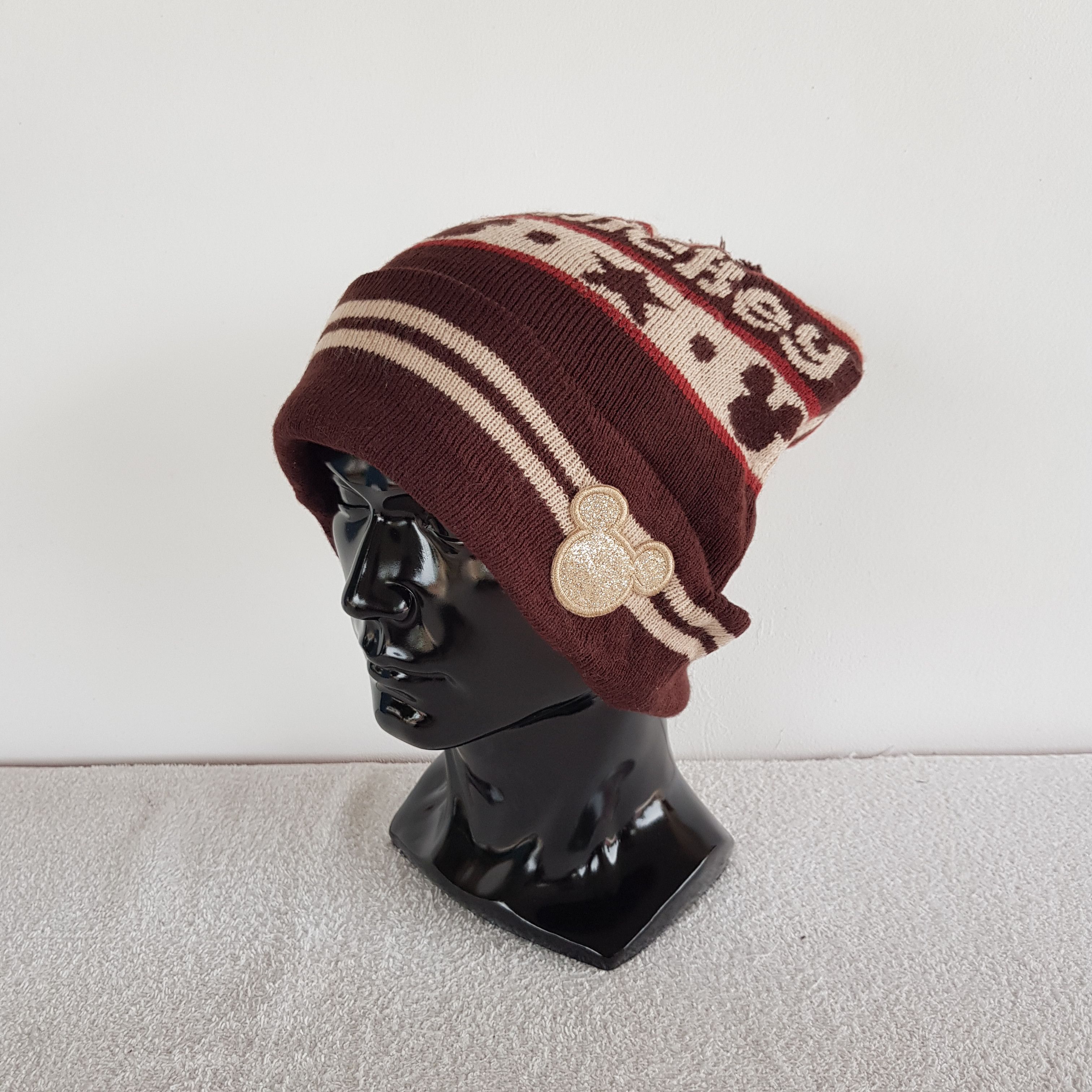 Cartoon Network × Disney × Vintage Mickey Mouse Beanie Disney Snow Cap Mickey Mouse Hats Size ONE SIZE - 1 Thumbnail