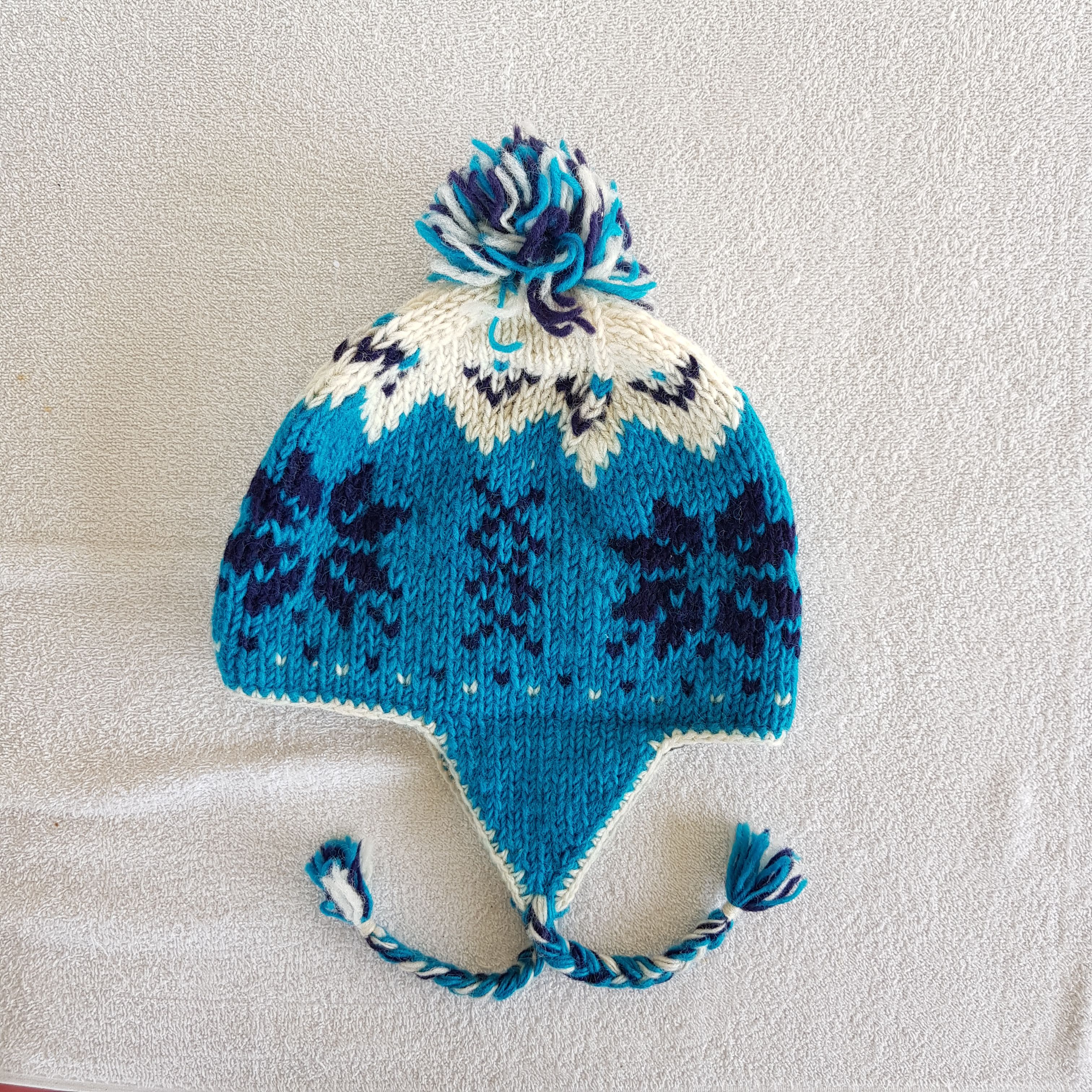 Japanese Brand × Vintage Japenese Knitted Crochet Earflap Beanie Snow Cap Hats Size ONE SIZE - 5 Thumbnail