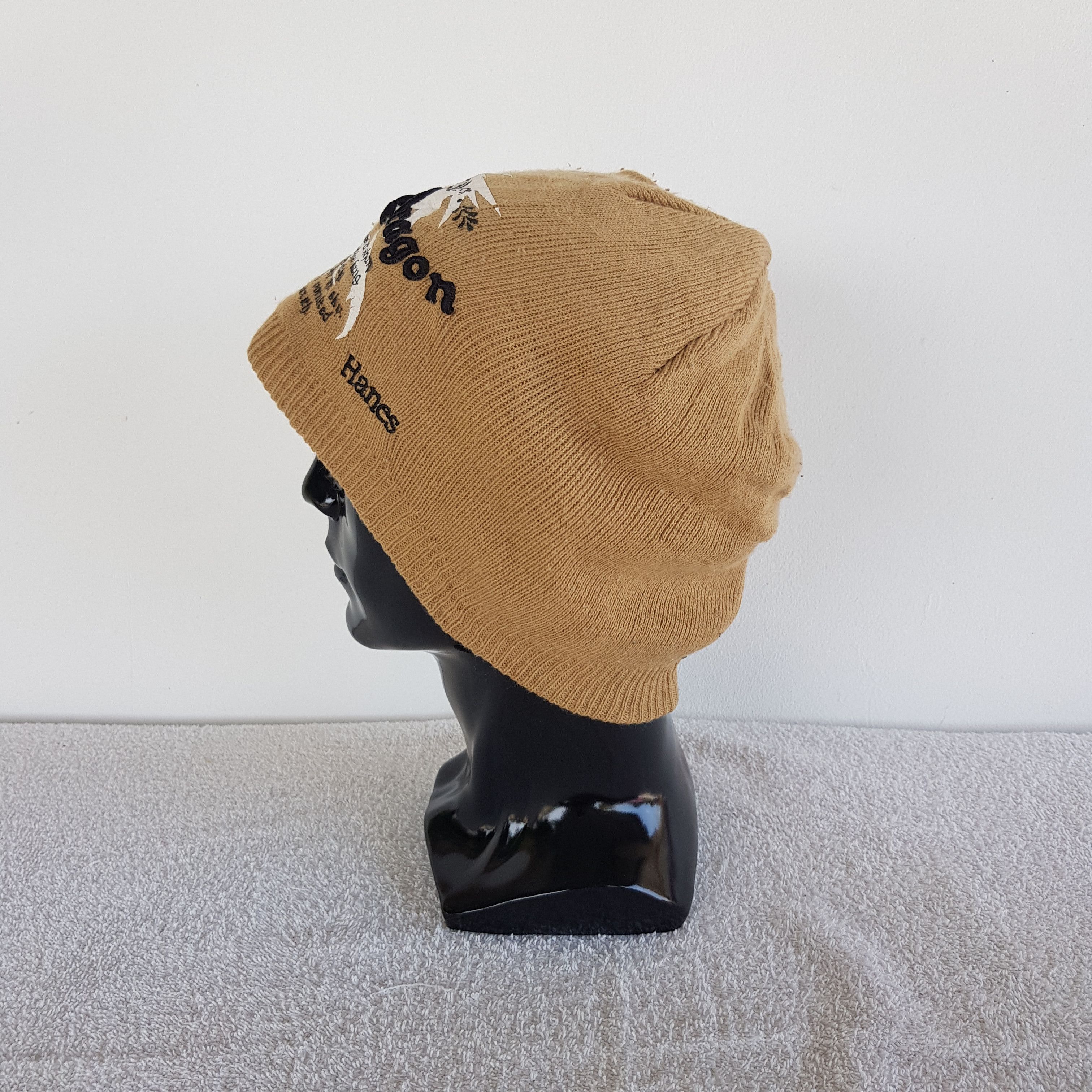 Japanese Brand × Vintage Crazy Dragon Beanie Snow Cap Hanes Hats - AC10291. Size ONE SIZE - 4 Thumbnail