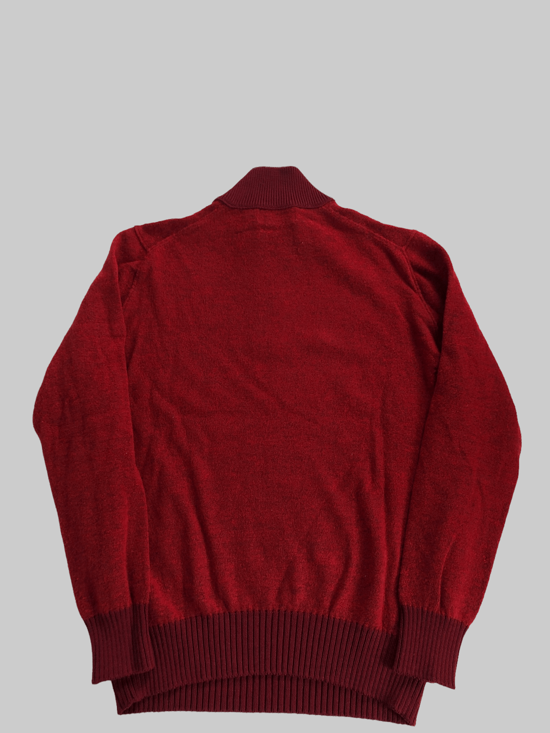 Stone Island Stone Island Quarter Zip Red Wool Swearter Size US XXL / EU 58 / 5 - 18 Thumbnail