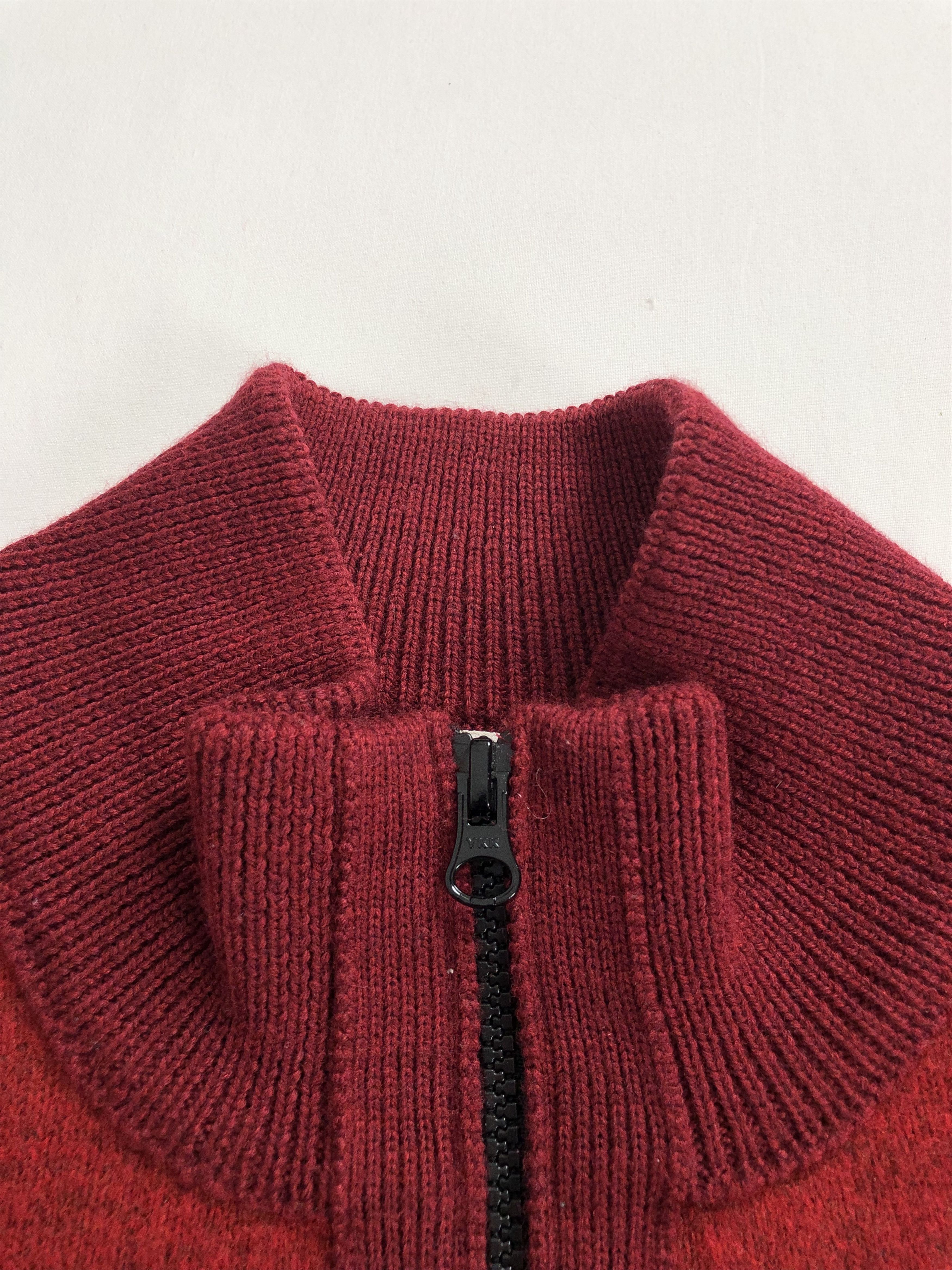 Stone Island Stone Island Quarter Zip Red Wool Swearter Size US XXL / EU 58 / 5 - 6 Thumbnail