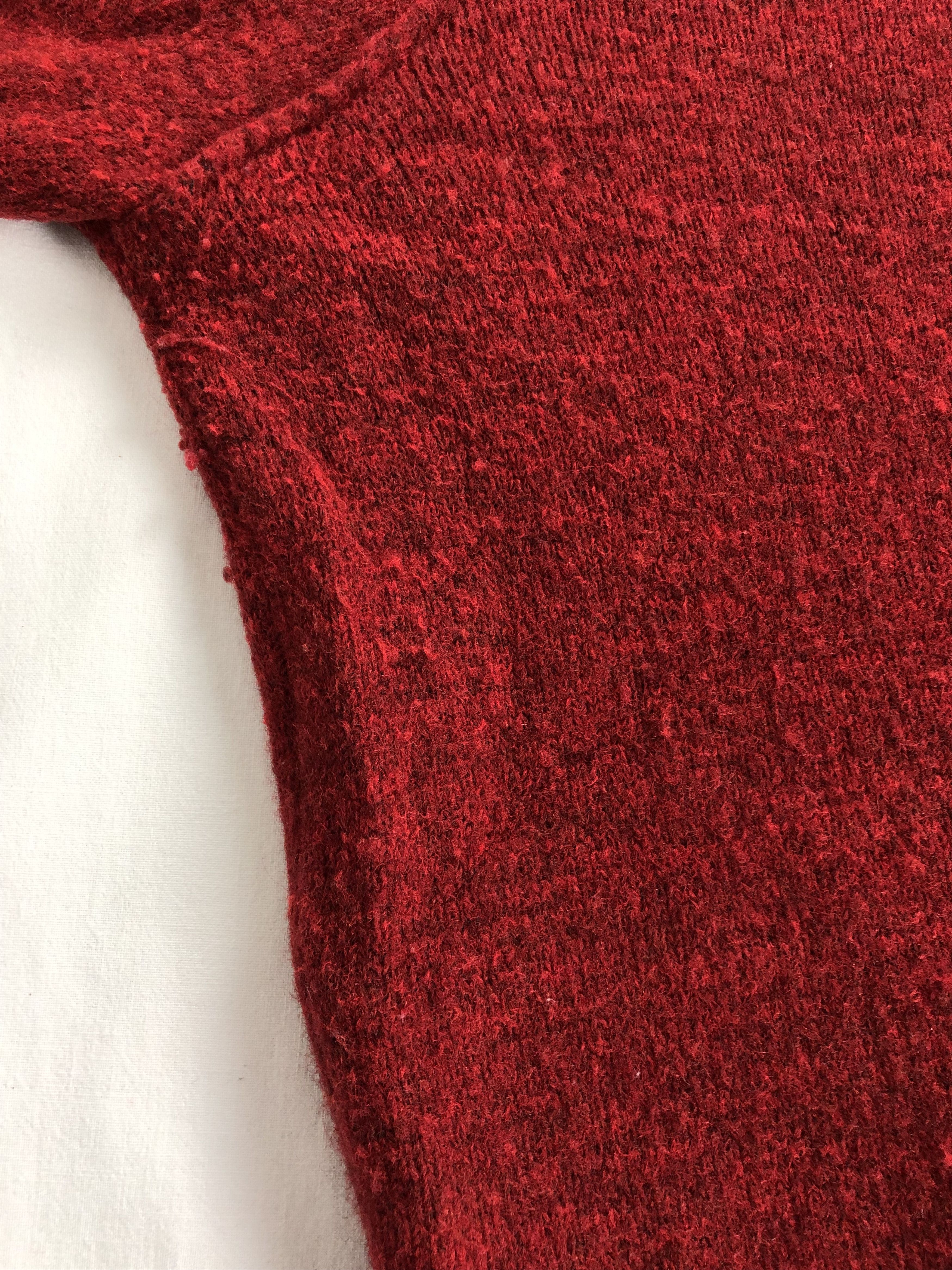 Stone Island Stone Island Quarter Zip Red Wool Swearter Size US XXL / EU 58 / 5 - 4 Thumbnail
