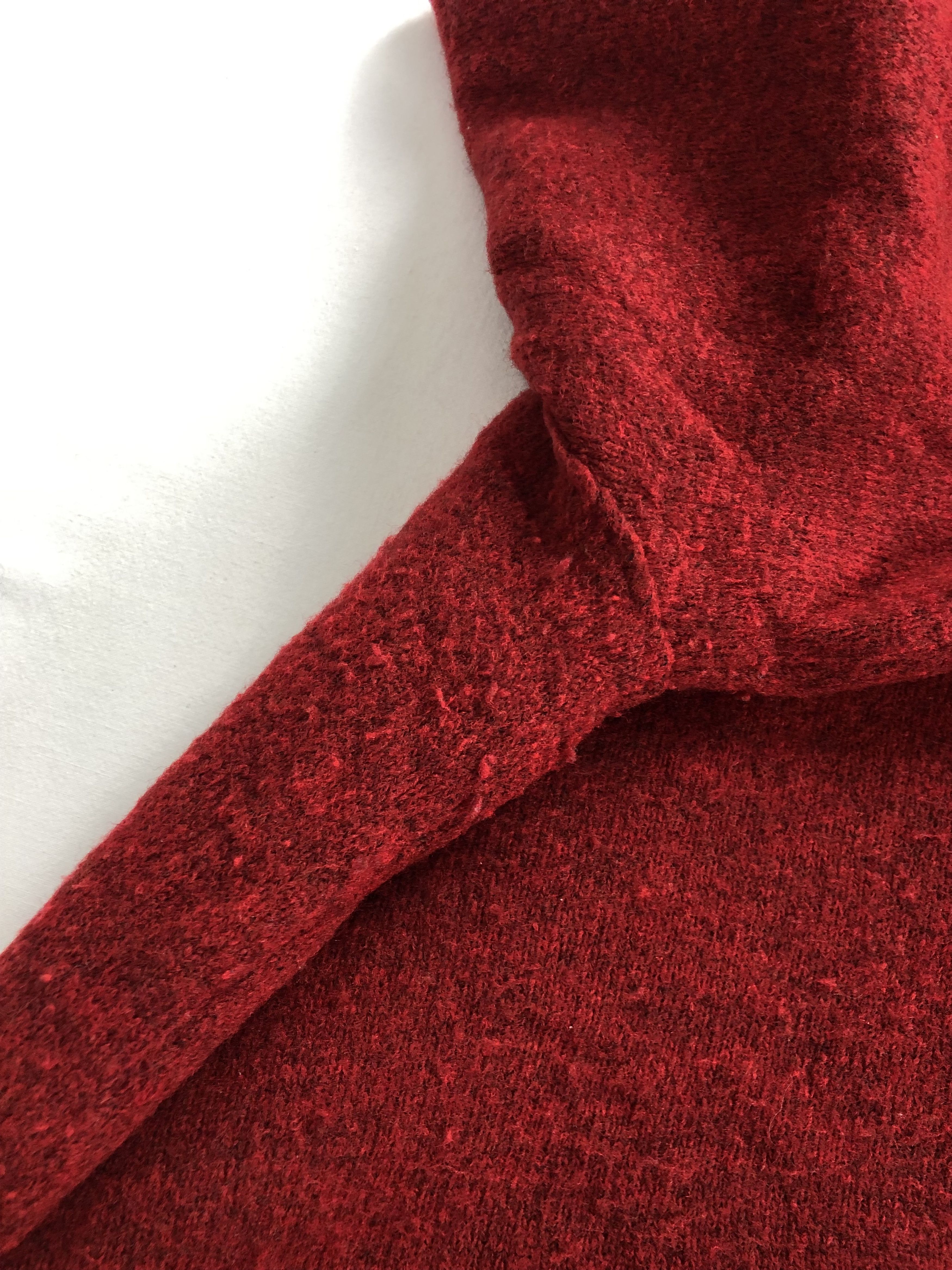 Stone Island Stone Island Quarter Zip Red Wool Swearter Size US XXL / EU 58 / 5 - 17 Thumbnail