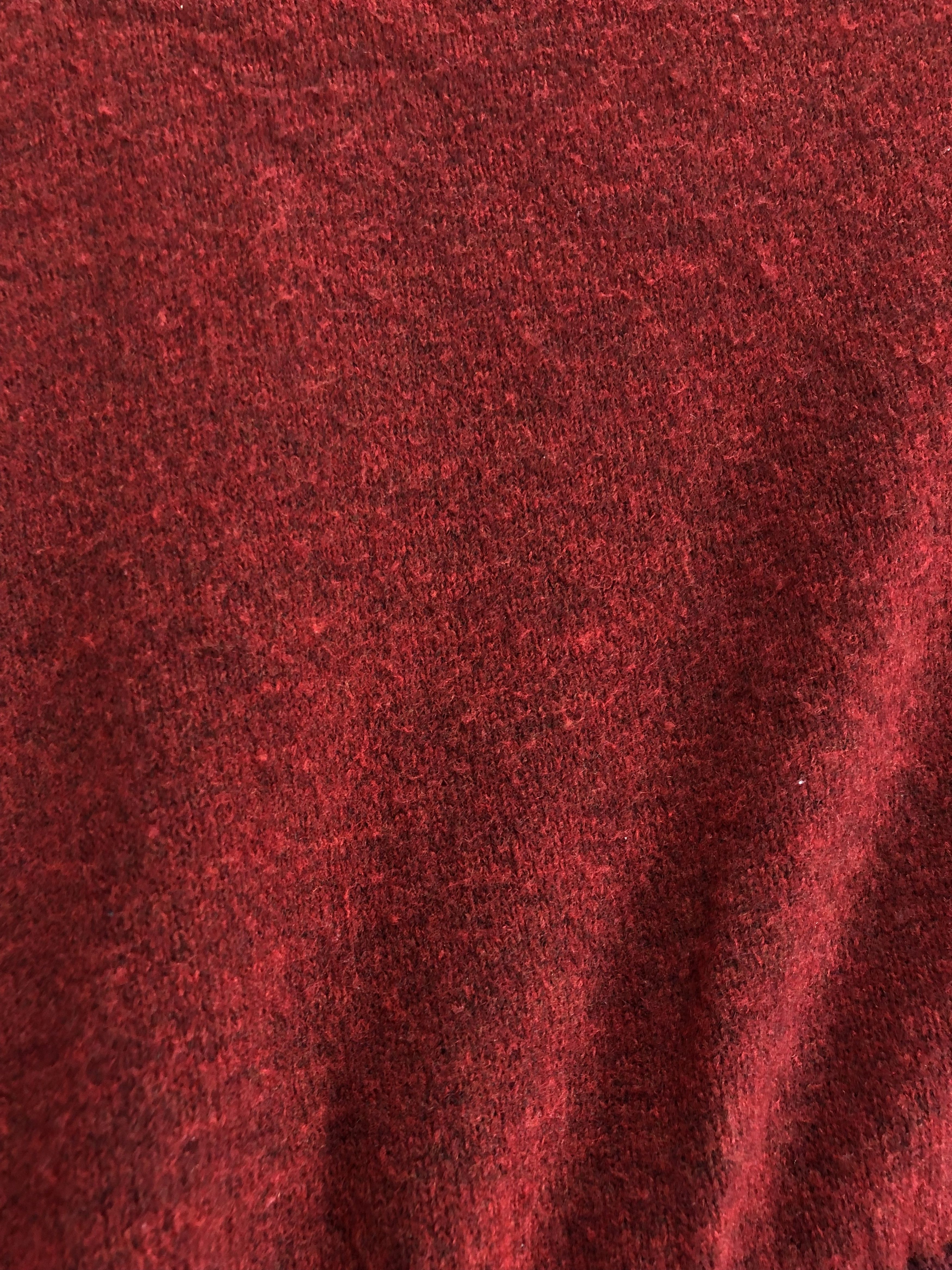Stone Island Stone Island Quarter Zip Red Wool Swearter Size US XXL / EU 58 / 5 - 9 Thumbnail