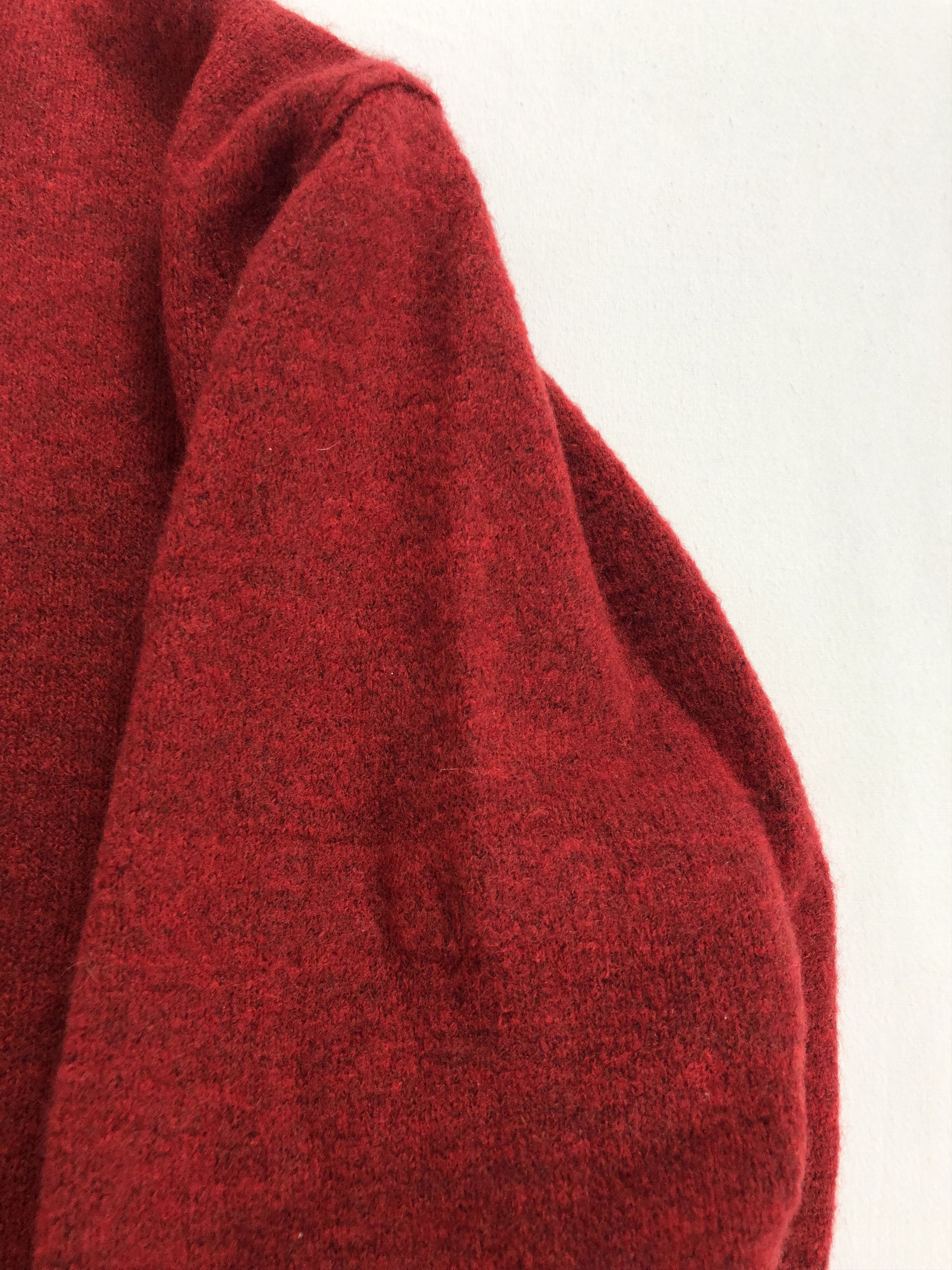 Stone Island Stone Island Quarter Zip Red Wool Swearter Size US XXL / EU 58 / 5 - 14 Thumbnail