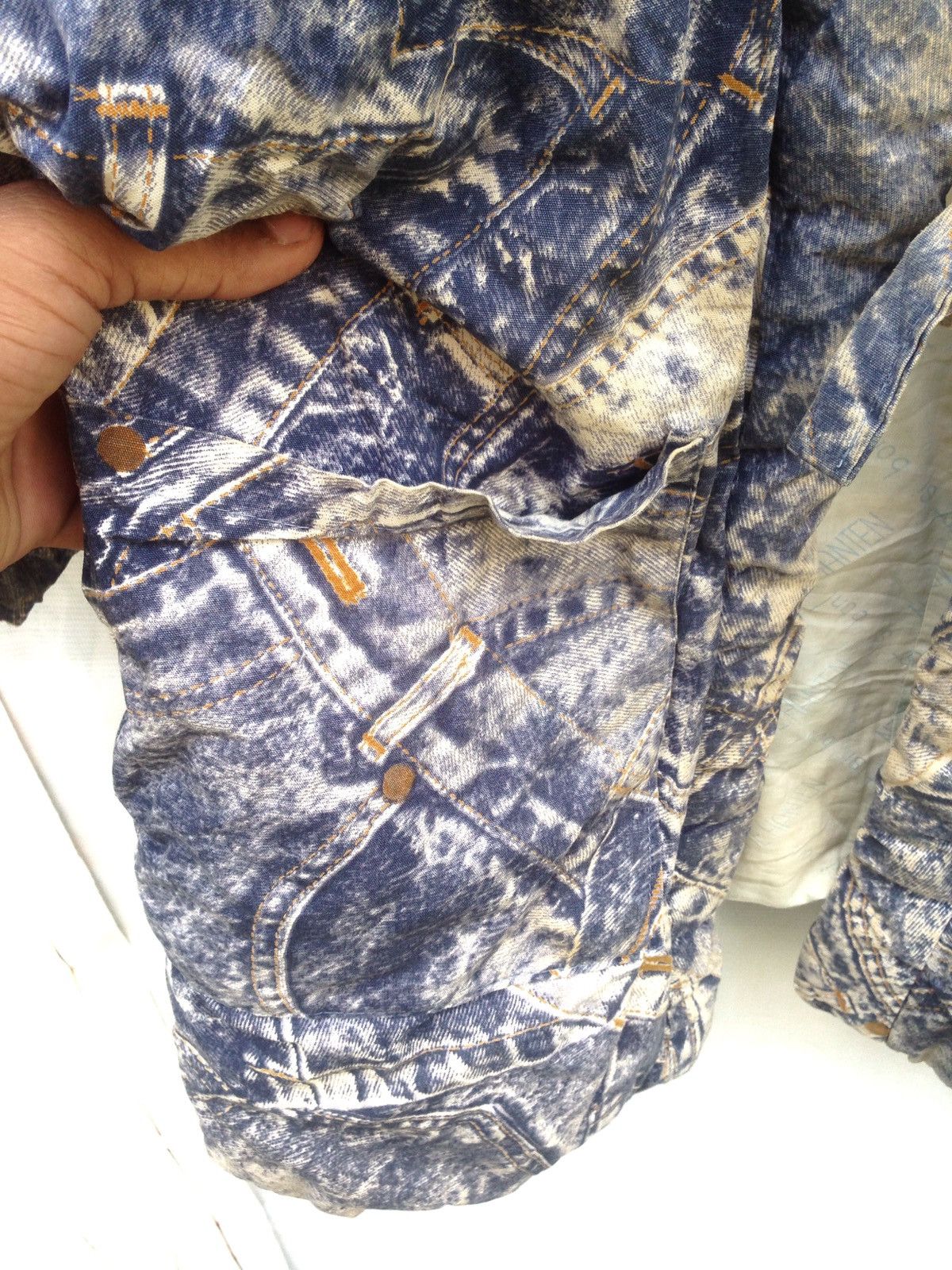 Harley Davidson × Japanese Brand × Vintage Padded Kimono Japan Happy Road Sade Bleach Acid Wash Jacket Size US L / EU 52-54 / 3 - 5 Thumbnail