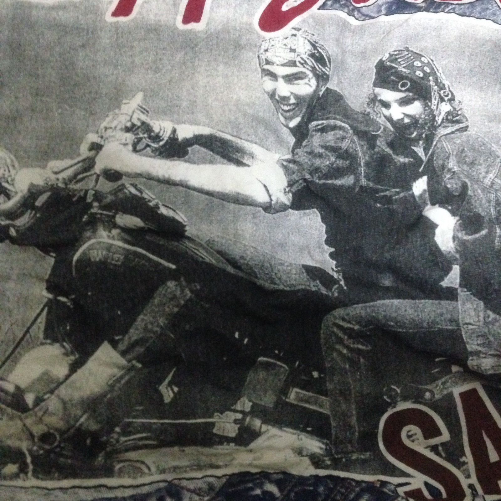 Harley Davidson × Japanese Brand × Vintage Padded Kimono Japan Happy Road Sade Bleach Acid Wash Jacket Size US L / EU 52-54 / 3 - 7 Thumbnail