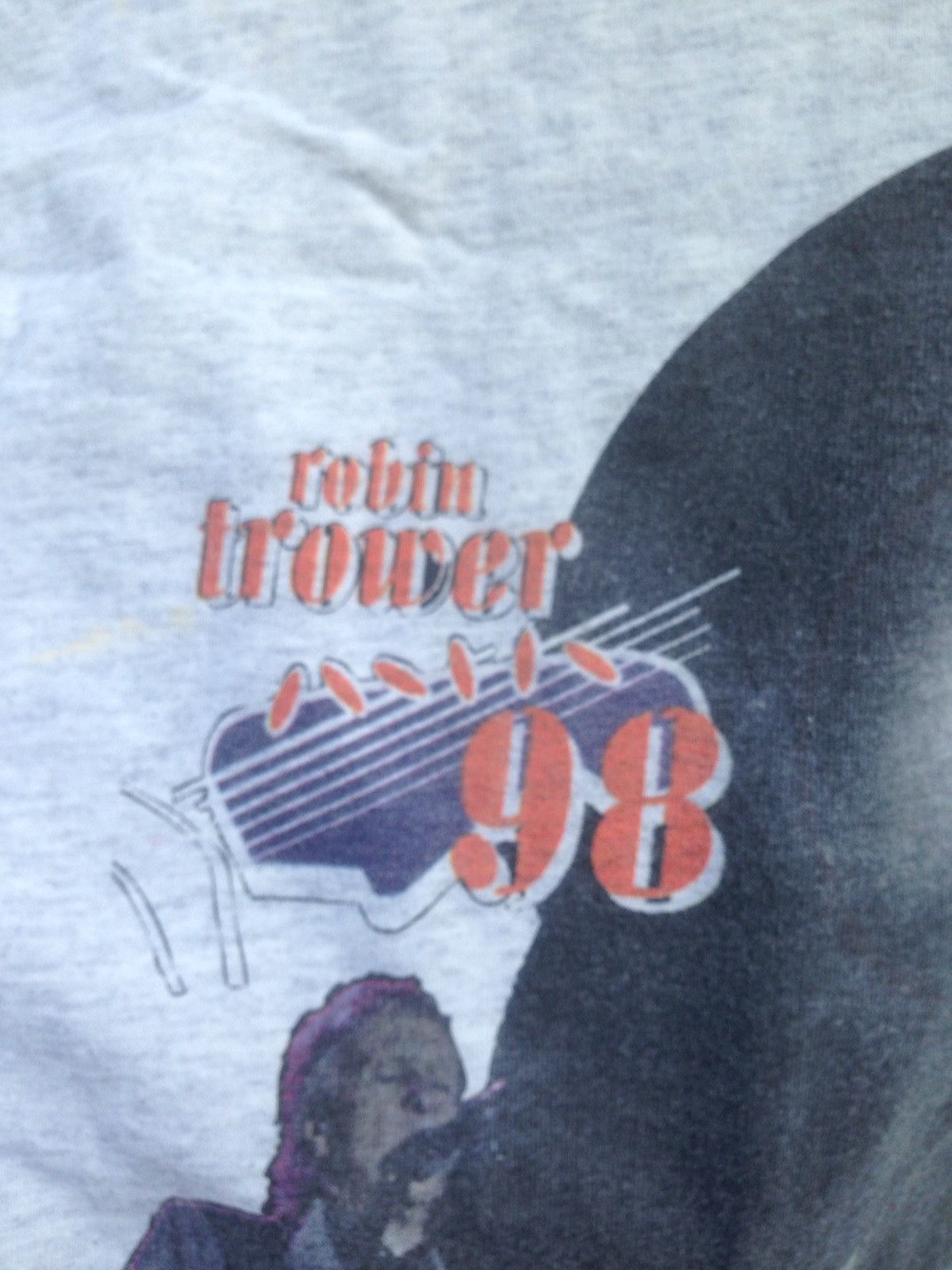 Band Tees × Vintage 🔥Vintage 90s Robin Trower T Shirt Band Promo Tour Shirt Size US L / EU 52-54 / 3 - 3 Thumbnail
