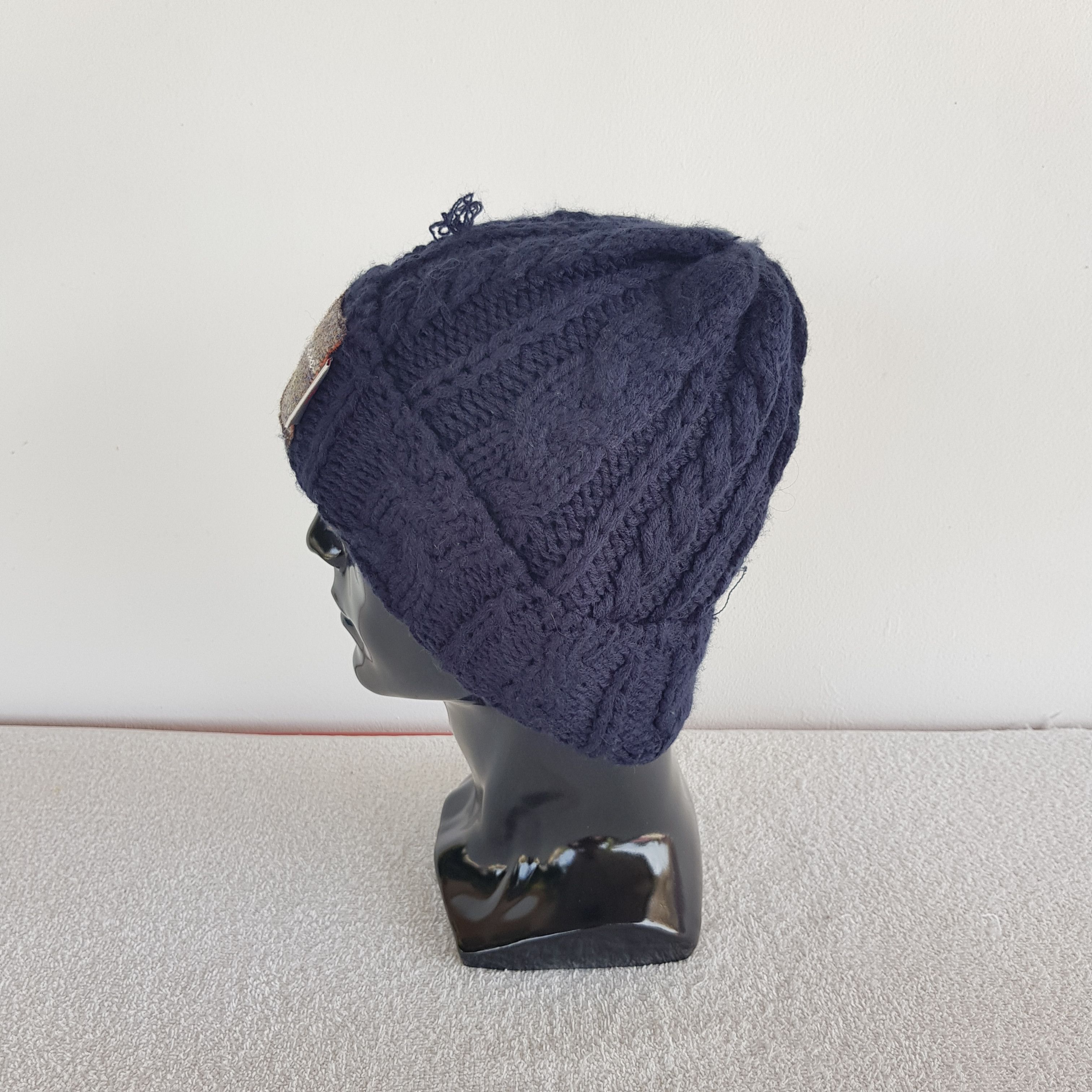 Japanese Brand × Vintage Vintage Haris Tweed Beanie Snow Cap Hats - AC10241. Size ONE SIZE - 4 Thumbnail
