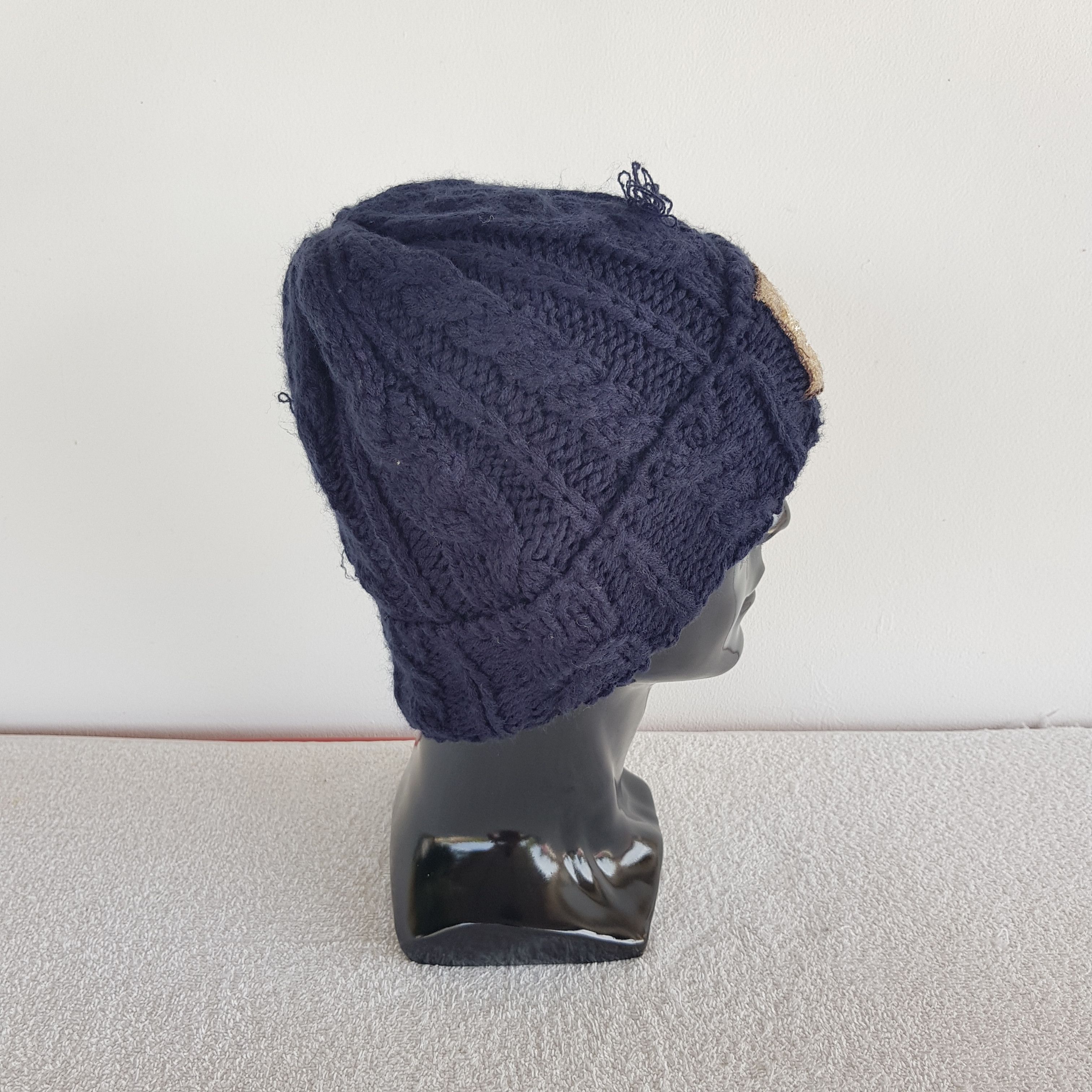 Japanese Brand × Vintage Vintage Haris Tweed Beanie Snow Cap Hats - AC10241. Size ONE SIZE - 3 Thumbnail