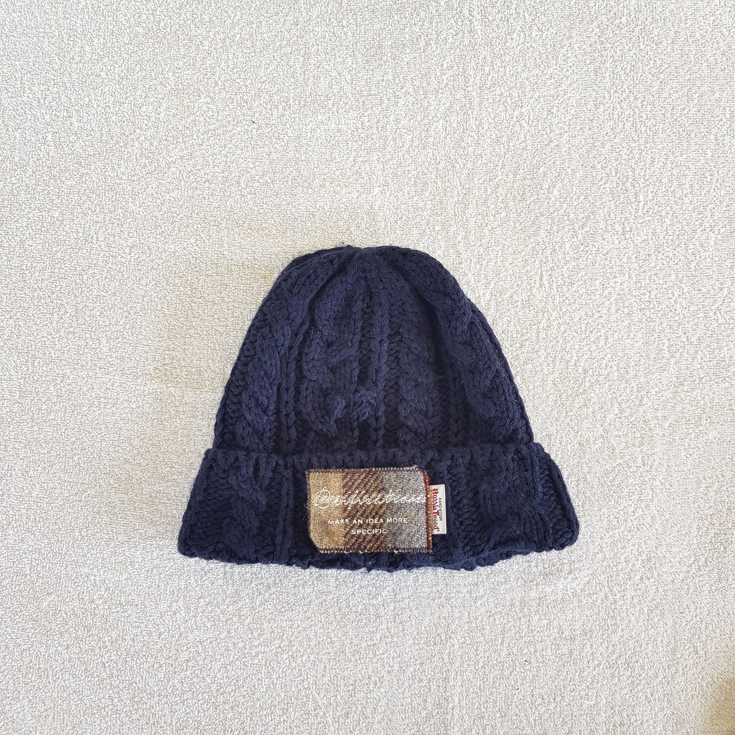 Japanese Brand × Vintage Vintage Haris Tweed Beanie Snow Cap Hats - AC10241. Size ONE SIZE - 5 Thumbnail