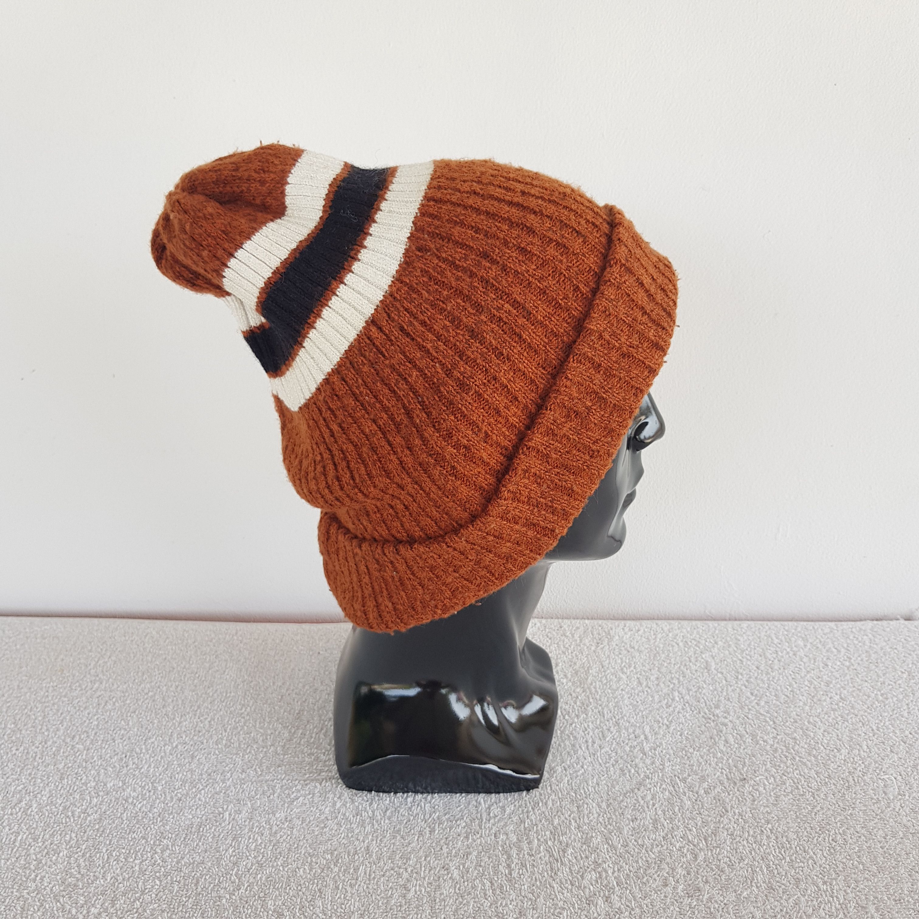 Japanese Brand × Vintage Vintage Unknown Japanese Beanie Snow Cap Knitted Hats Size ONE SIZE - 3 Thumbnail