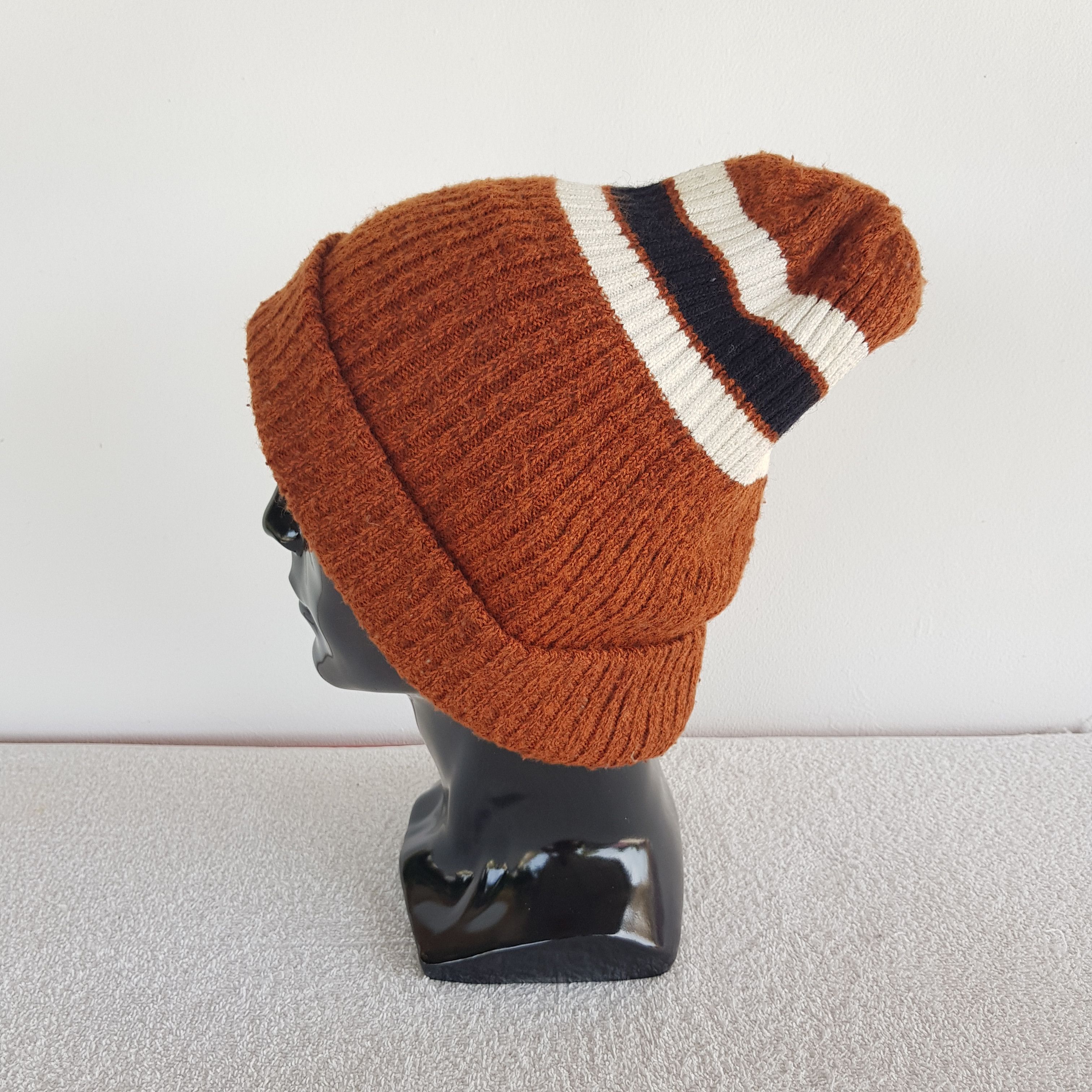 Japanese Brand × Vintage Vintage Unknown Japanese Beanie Snow Cap Knitted Hats Size ONE SIZE - 4 Thumbnail