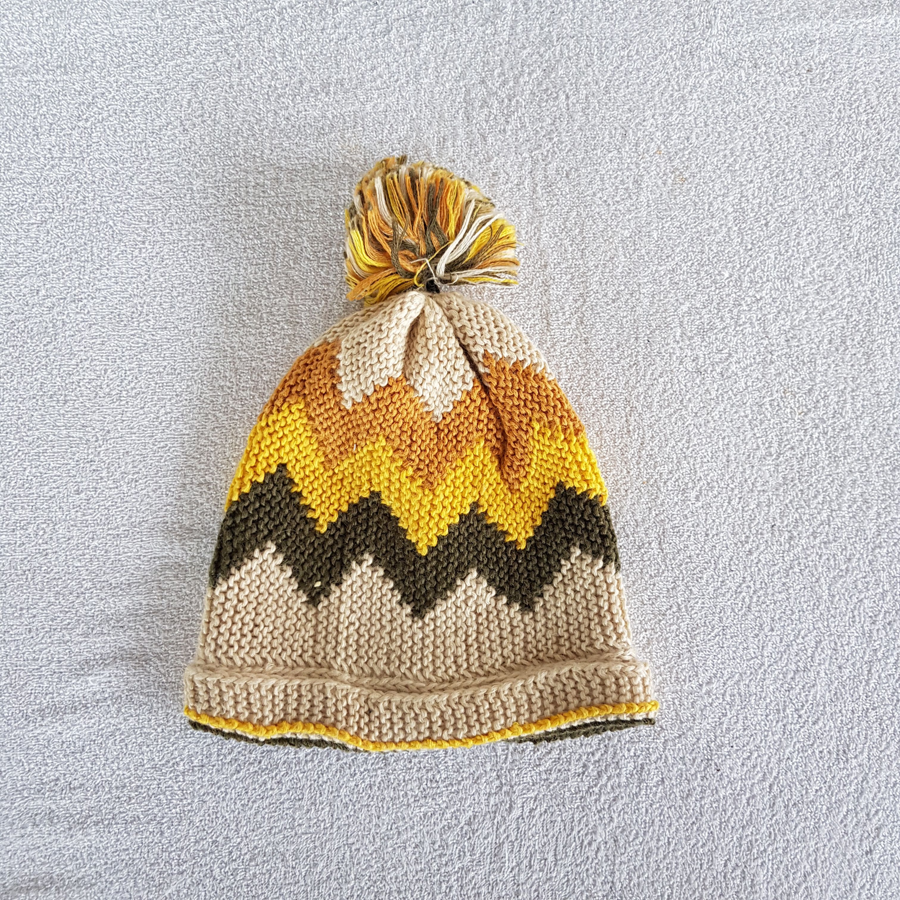 Japanese Brand × Vintage Vintage Liviti Knitted Argyle Beanie Snow Cap Argyle Hats Size ONE SIZE - 5 Thumbnail