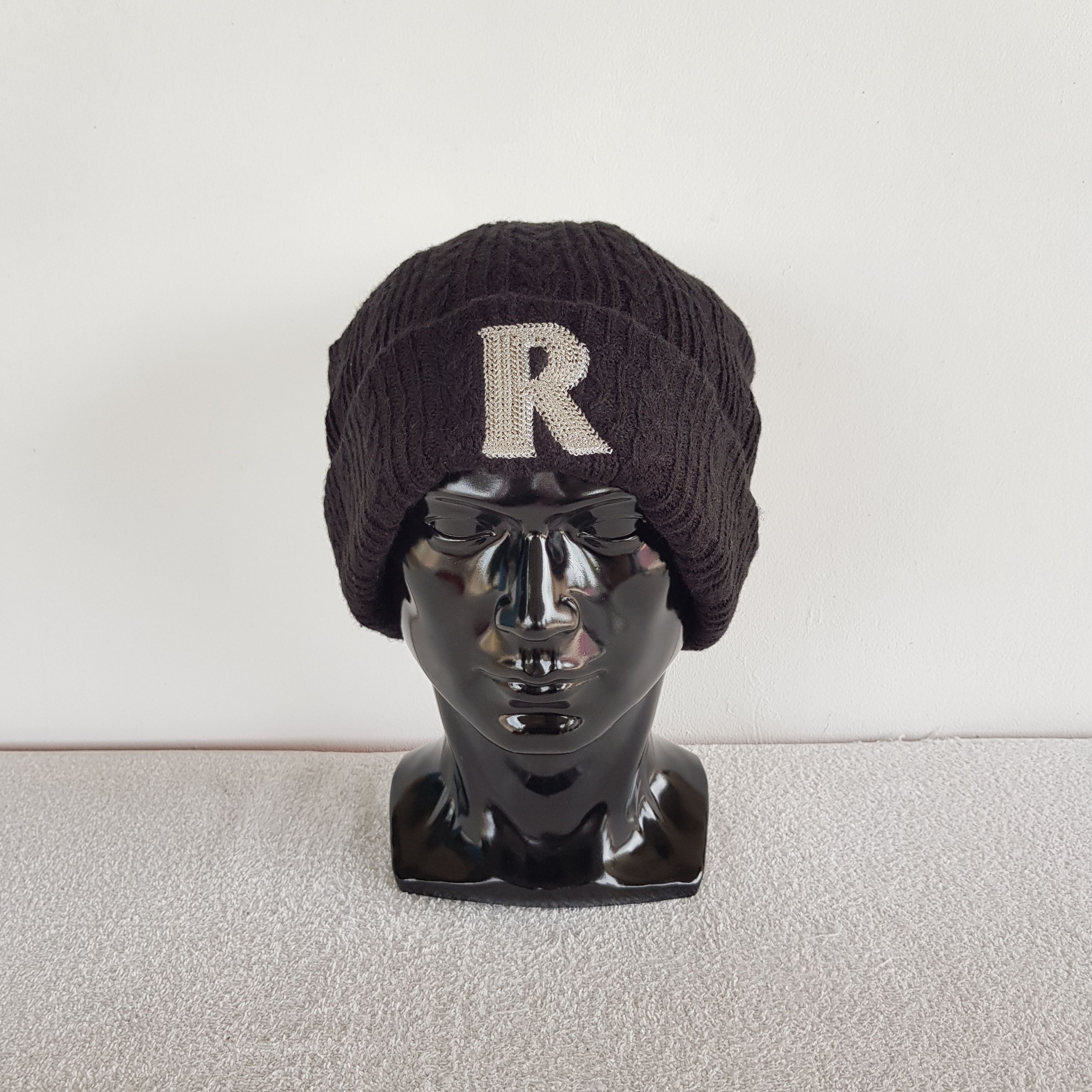 Japanese Brand × Vintage Vintage Rusty Beanie Snow Cap R Letterman Hats - AC10651. Size ONE SIZE - 1 Thumbnail