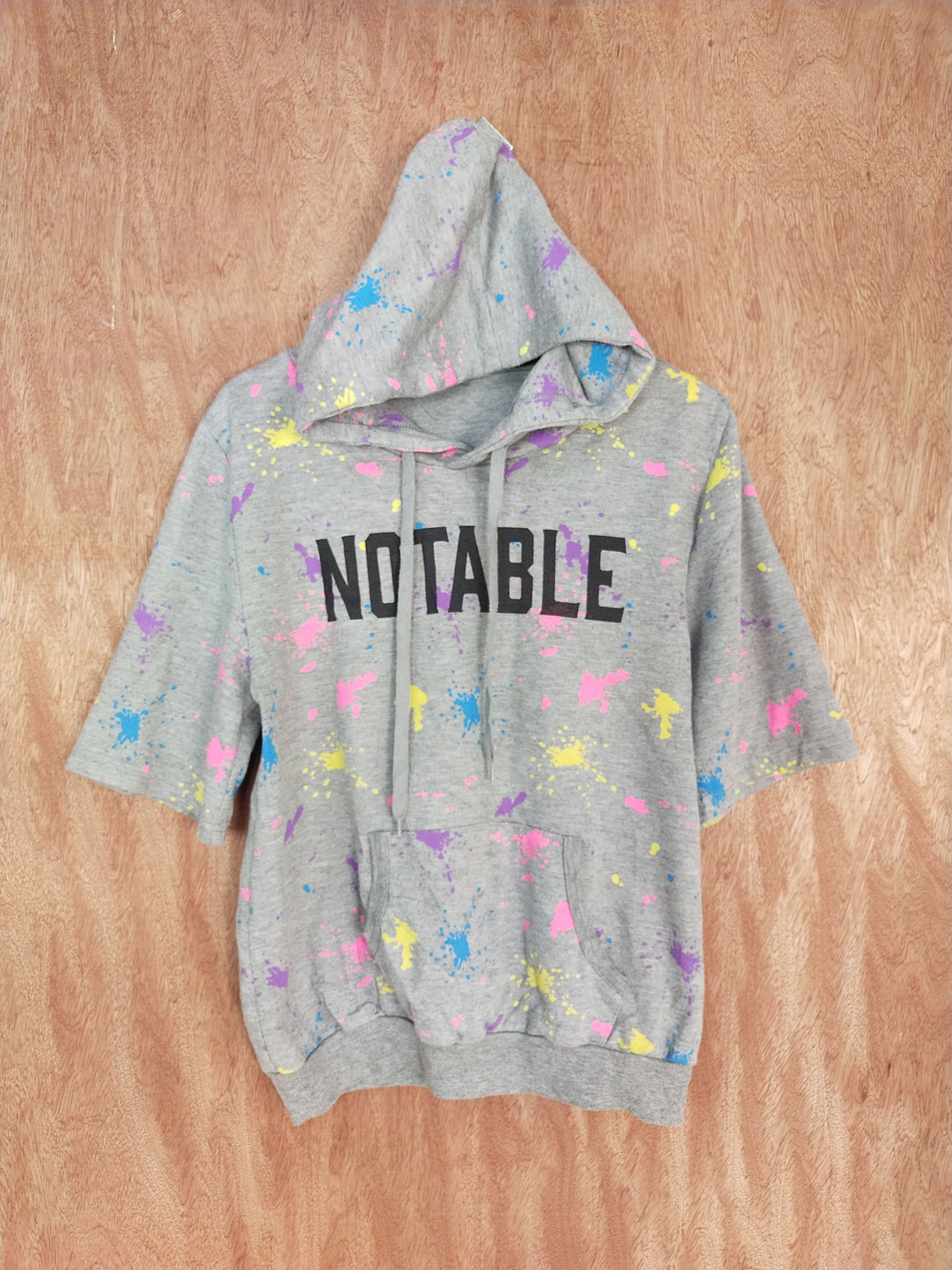 Japanese Brand Notable gray painter hoodie sweatshirt #S178 Size M / US 6-8 / IT 42-44 - 1 Thumbnail