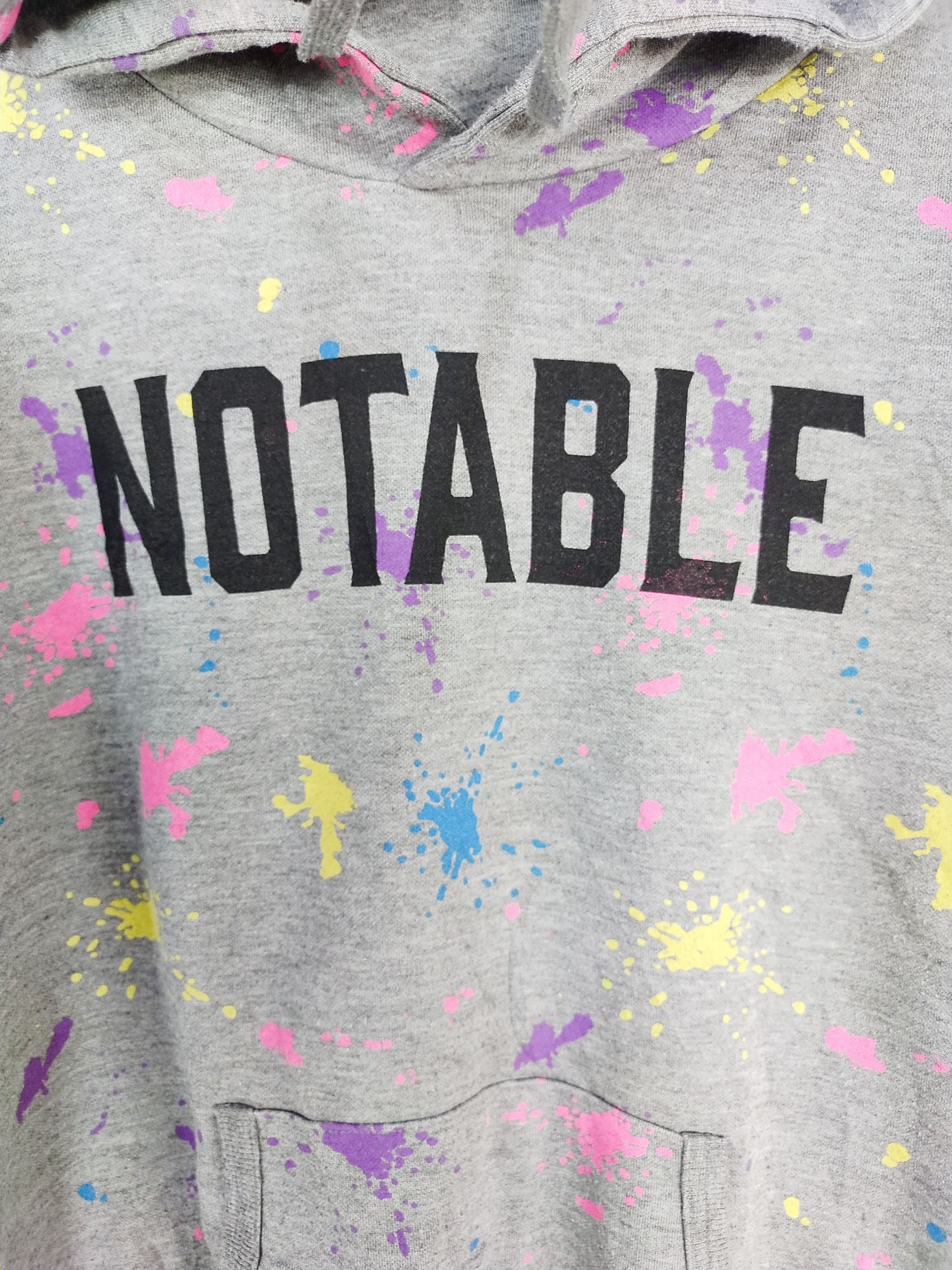 Japanese Brand Notable gray painter hoodie sweatshirt #S178 Size M / US 6-8 / IT 42-44 - 5 Thumbnail