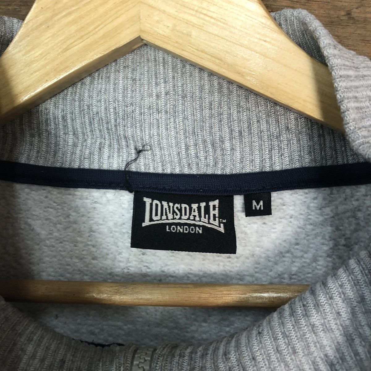 Lonsdale LonsDale London skinhead Grey Zipper sweater #H353 Size US M / EU 48-50 / 2 - 7 Thumbnail