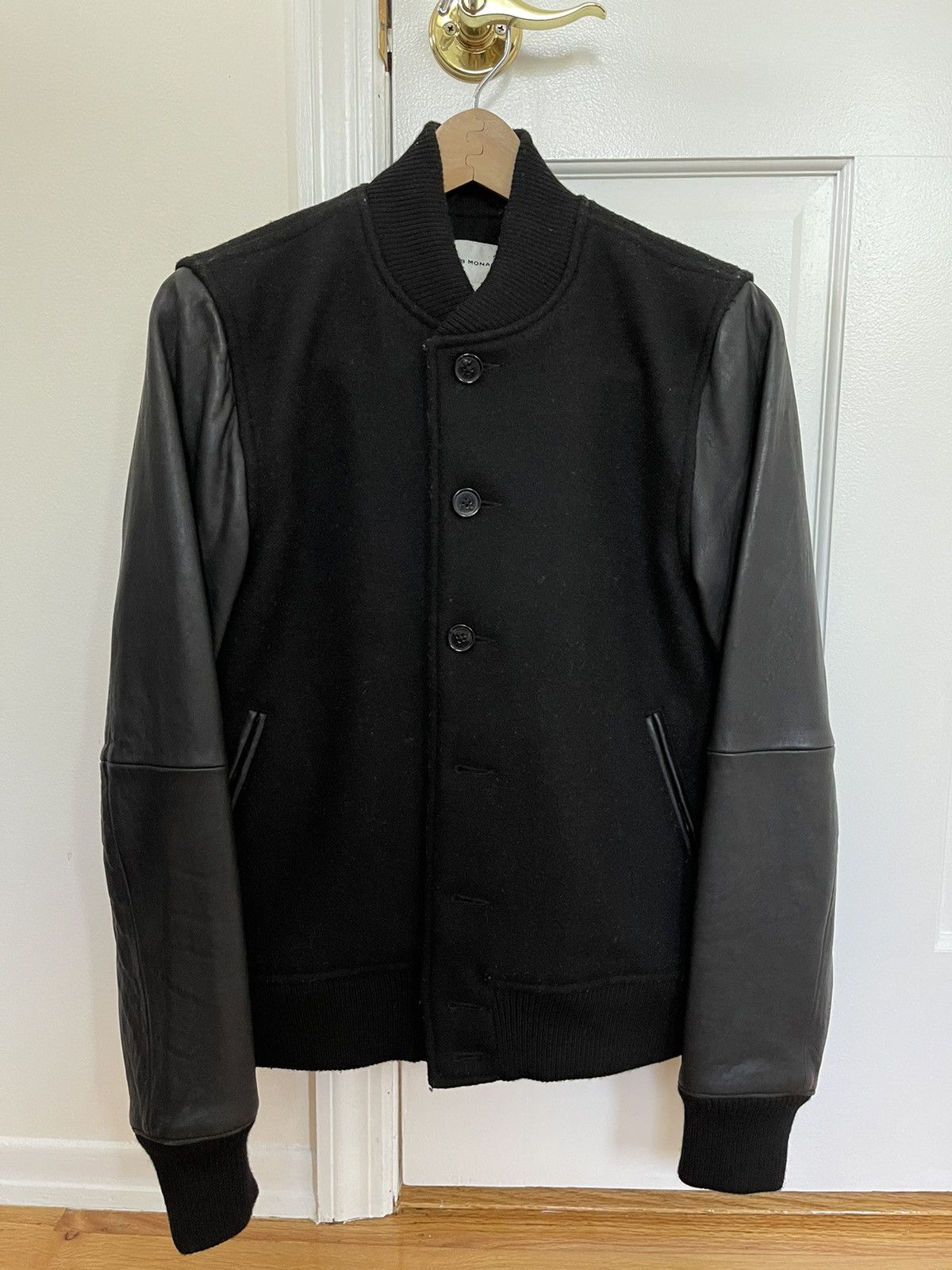 Club Monaco Leather-sleeved Varsity Jacket Size US XS / EU 42 / 0 - 1 Thumbnail
