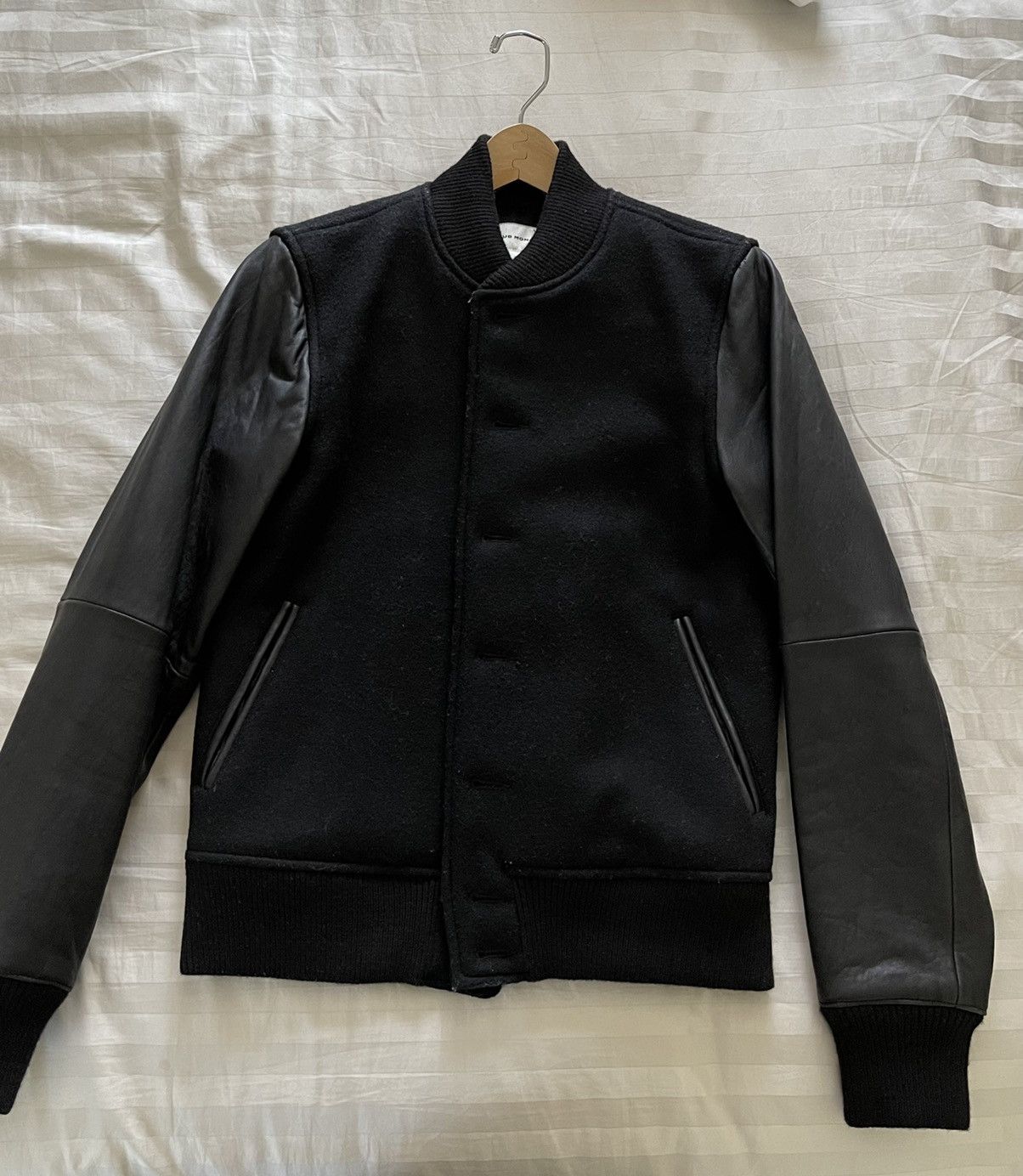 Club Monaco Leather-sleeved Varsity Jacket Size US XS / EU 42 / 0 - 8 Thumbnail