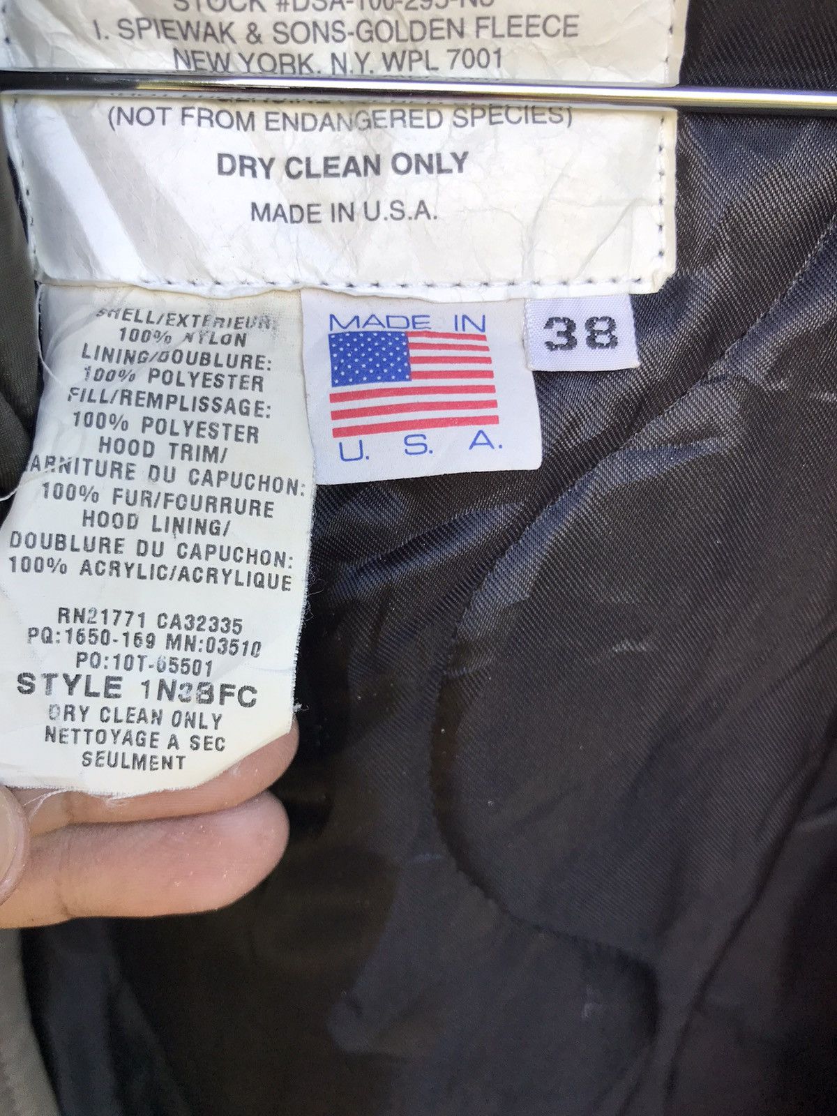 I. Spiewak And Sons Vintage I. Spiewak & Sons Genuine Fur Ruff Extreme Parka Size US M / EU 48-50 / 2 - 8 Thumbnail