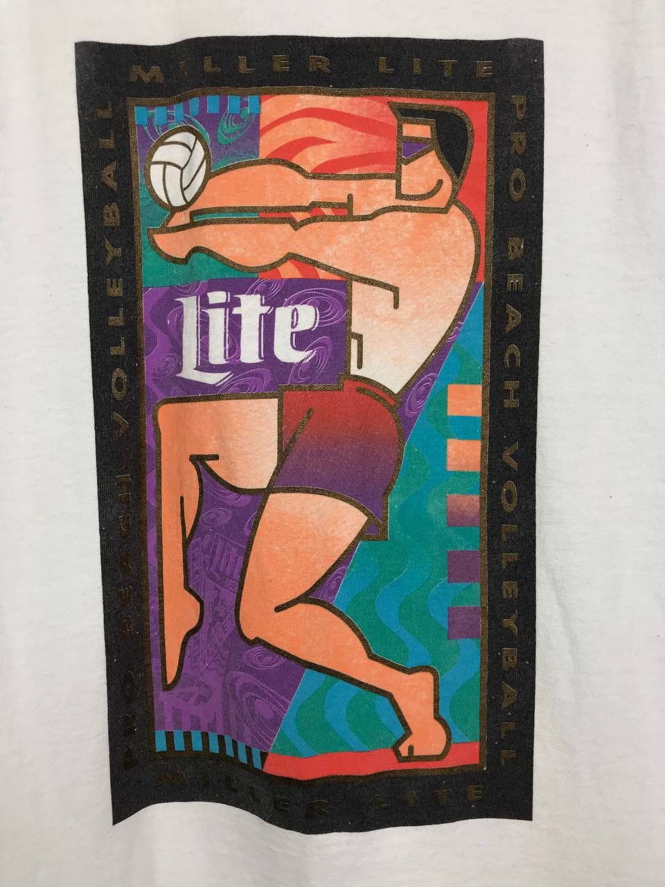Vintage Miller Lite American vintage made in USA tee Size US XL / EU 56 / 4 - 3 Thumbnail