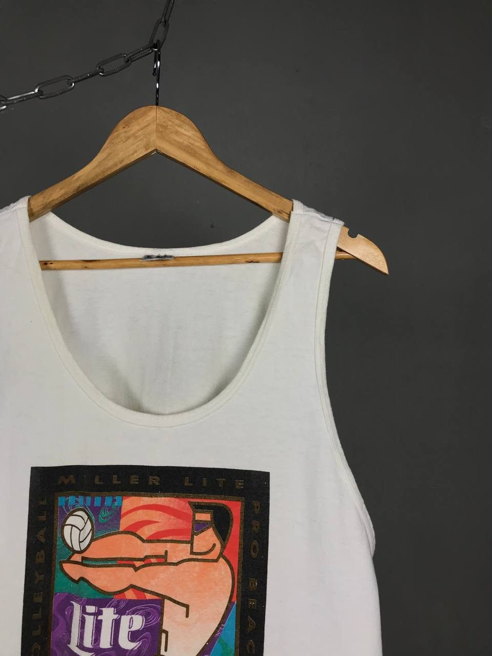 Vintage Miller Lite American vintage made in USA tee Size US XL / EU 56 / 4 - 2 Thumbnail