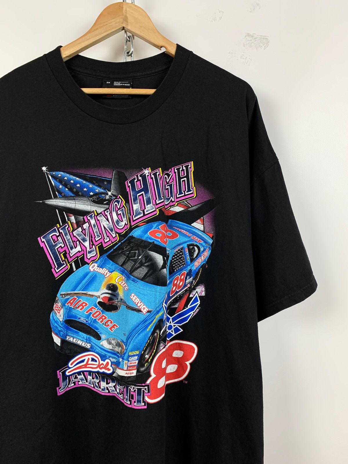 NASCAR 00s Vintage Nascar Dale Jarrett 88 Robert Yates Racing Shirt Size US XXL / EU 58 / 5 - 3 Thumbnail
