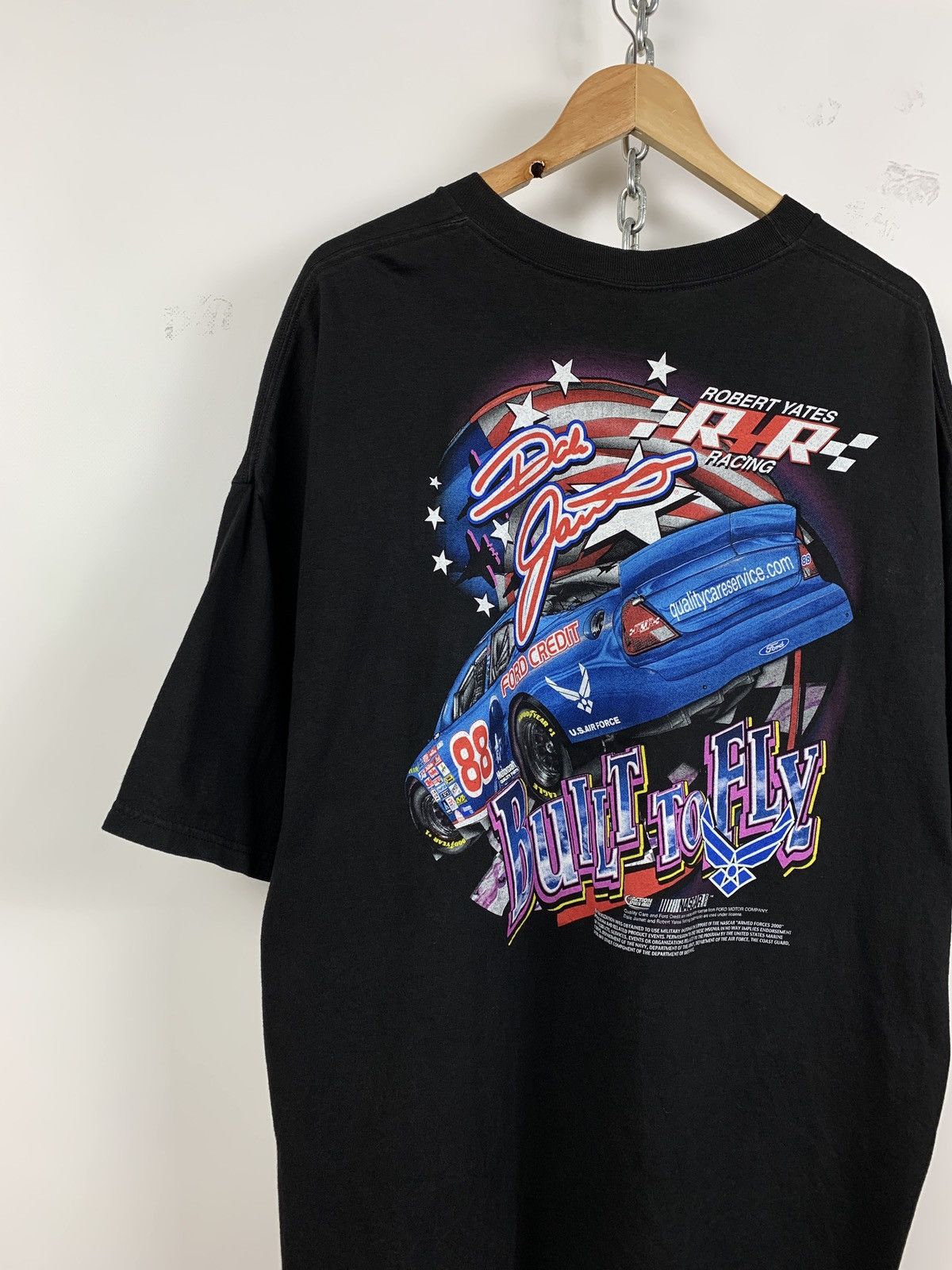 NASCAR 00s Vintage Nascar Dale Jarrett 88 Robert Yates Racing Shirt Size US XXL / EU 58 / 5 - 5 Thumbnail