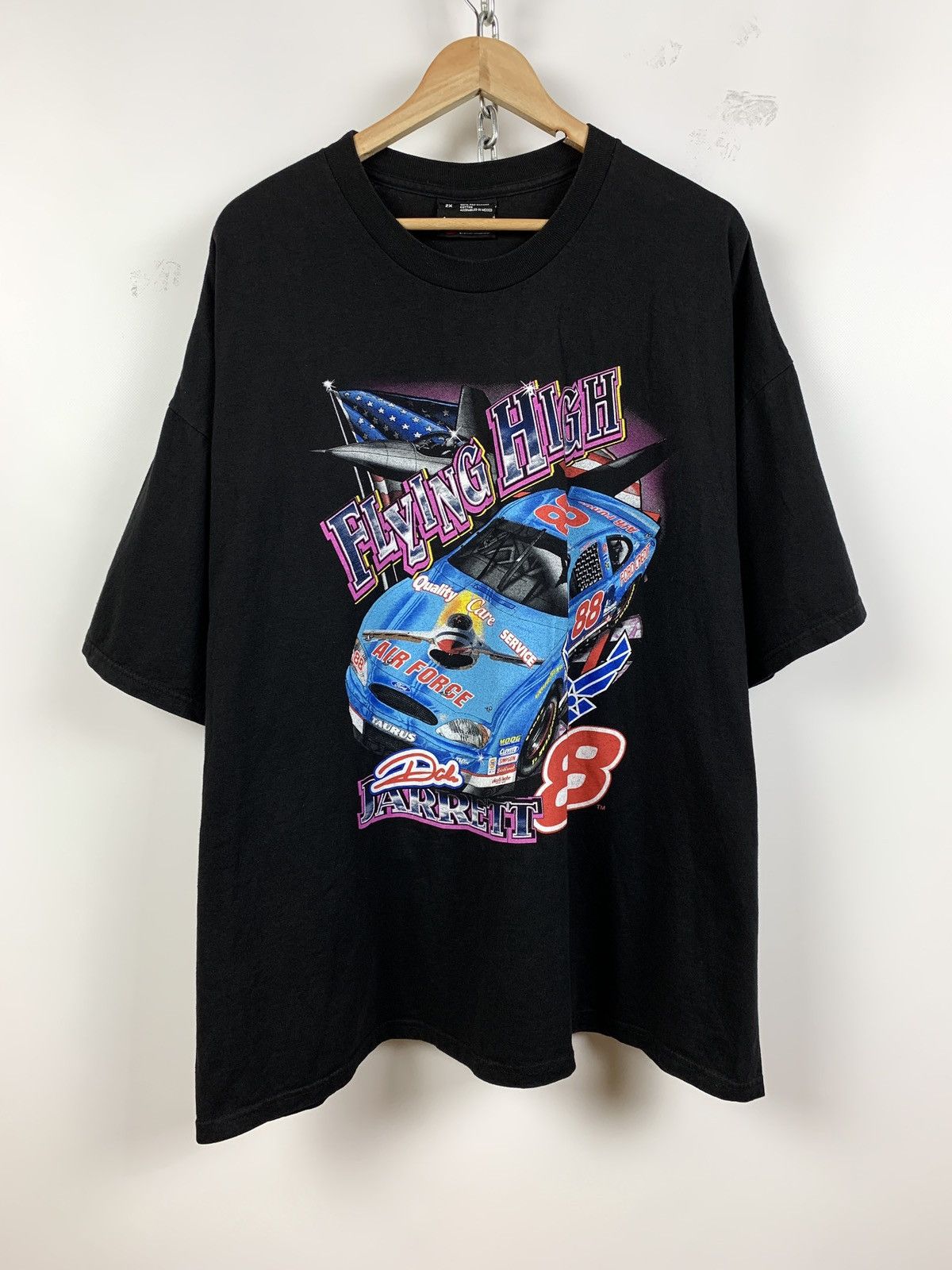 NASCAR 00s Vintage Nascar Dale Jarrett 88 Robert Yates Racing Shirt Size US XXL / EU 58 / 5 - 1 Thumbnail