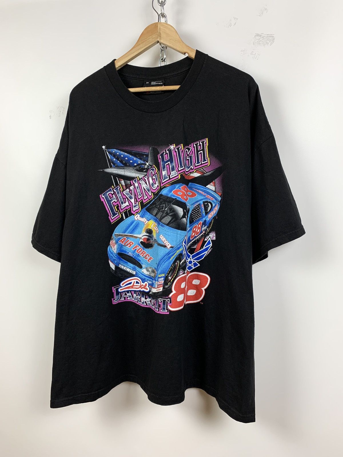 NASCAR 00s Vintage Nascar Dale Jarrett 88 Robert Yates Racing Shirt Size US XXL / EU 58 / 5 - 7 Thumbnail