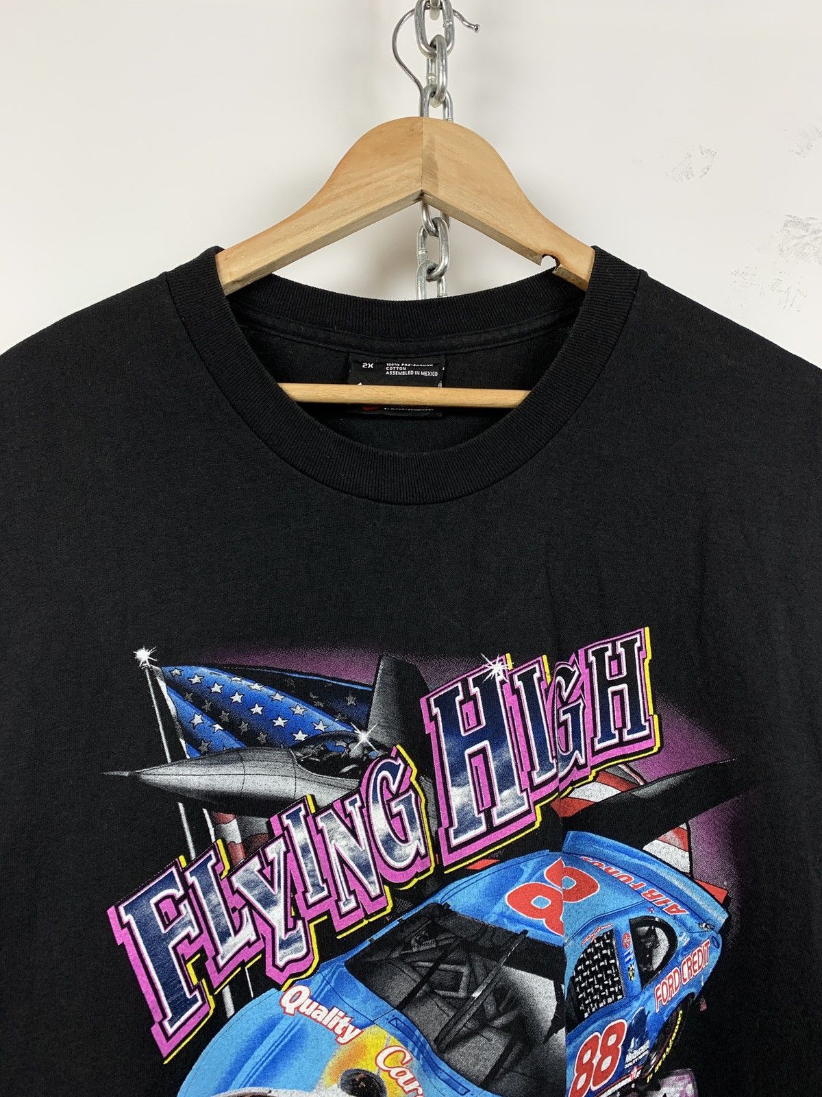NASCAR 00s Vintage Nascar Dale Jarrett 88 Robert Yates Racing Shirt Size US XXL / EU 58 / 5 - 9 Thumbnail