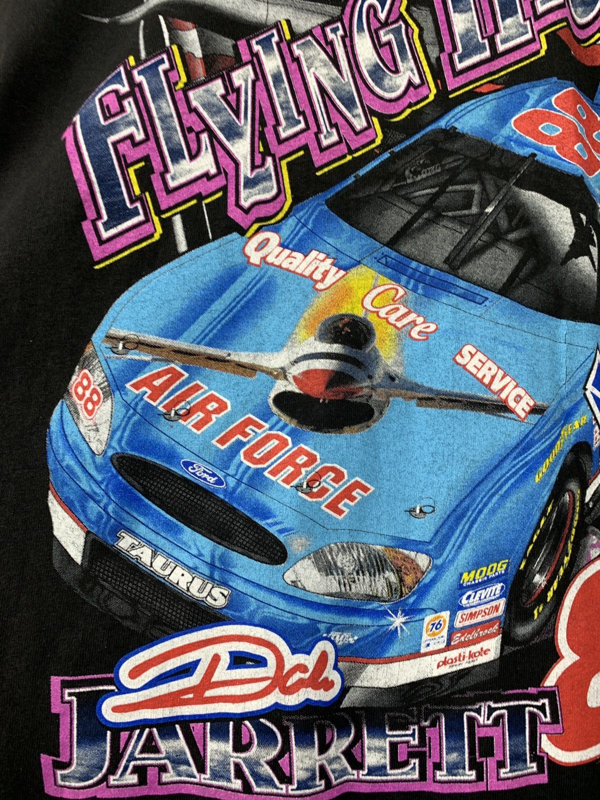 NASCAR 00s Vintage Nascar Dale Jarrett 88 Robert Yates Racing Shirt Size US XXL / EU 58 / 5 - 11 Thumbnail