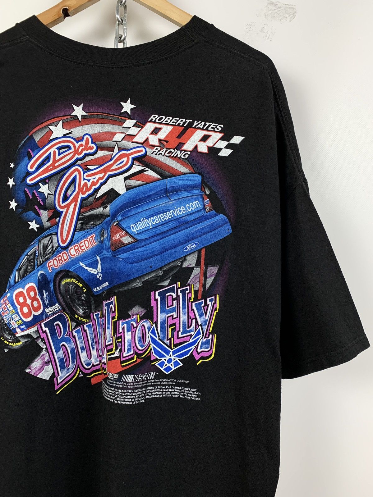 NASCAR 00s Vintage Nascar Dale Jarrett 88 Robert Yates Racing Shirt Size US XXL / EU 58 / 5 - 6 Thumbnail